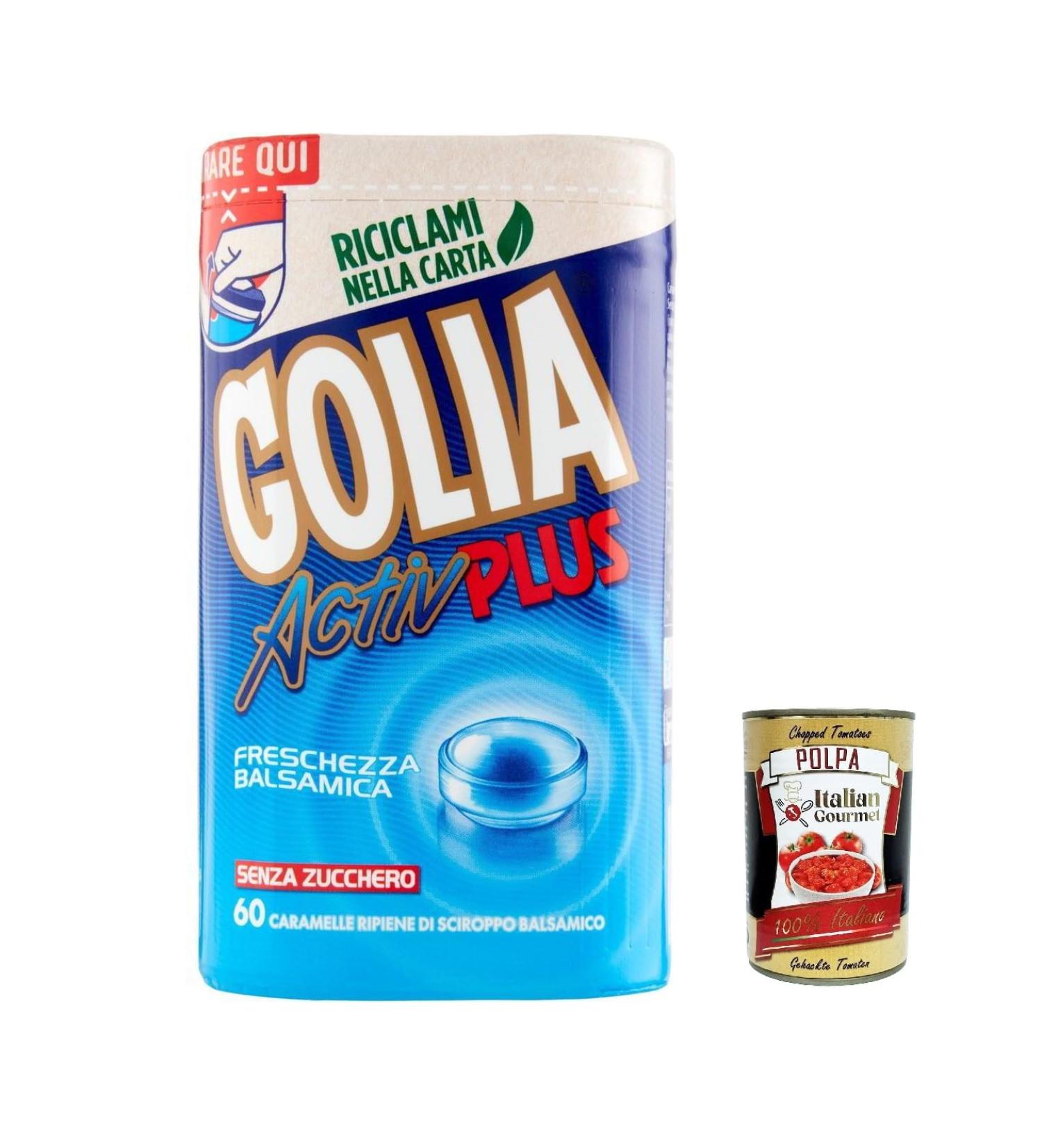  Italian Gourmet E.R. Perfetti Golia Activ Plus Pack of 6 Fresh Flavor Lollipops 146g + Italian Gourmet Polpa 400g - Buy Online on GoSupps.com