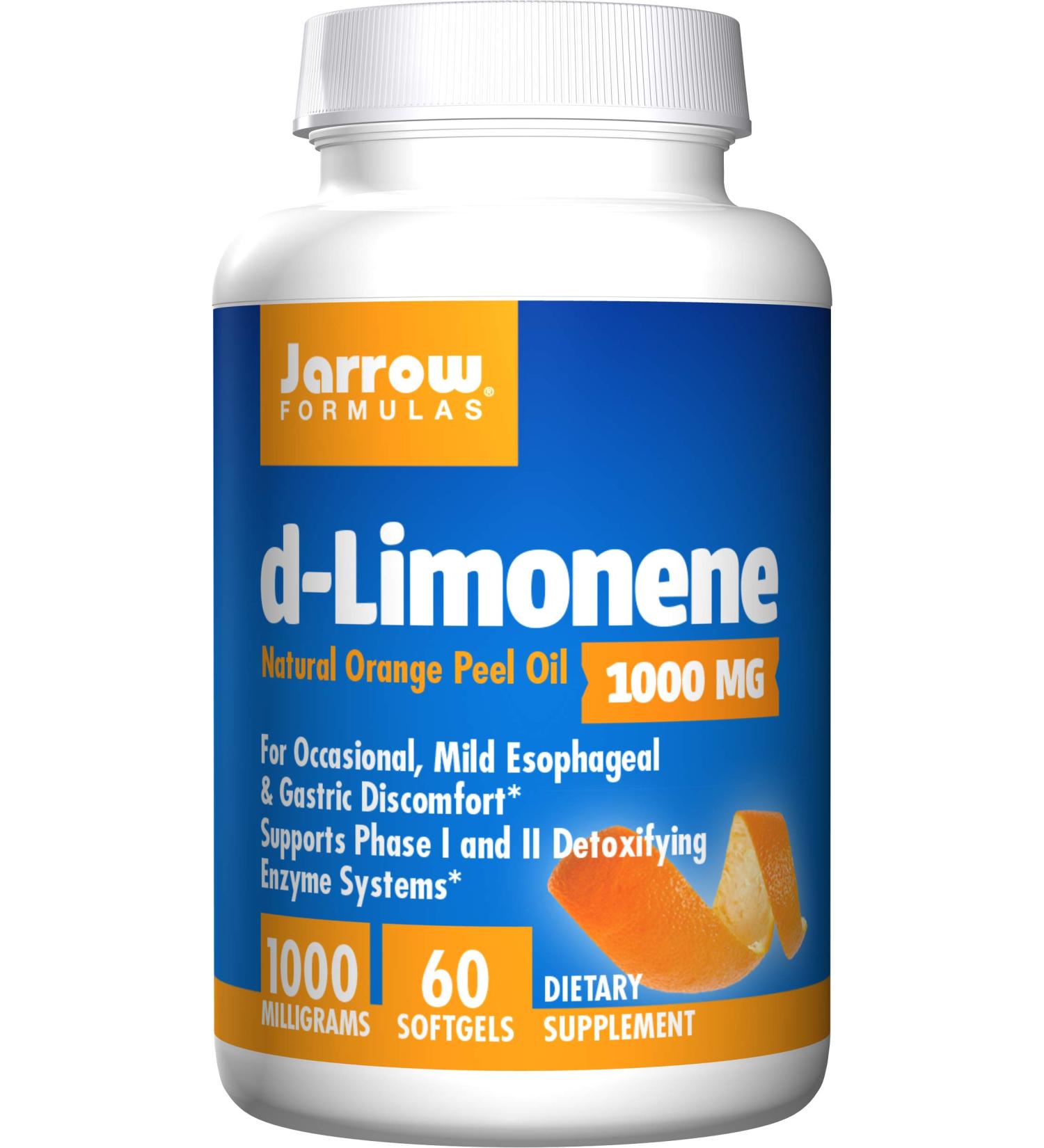 Jarrow Formulas d-Limonene 1000 mg - 60 Softgels | Natural Digestive Support - Buy Online on GoSupps.com