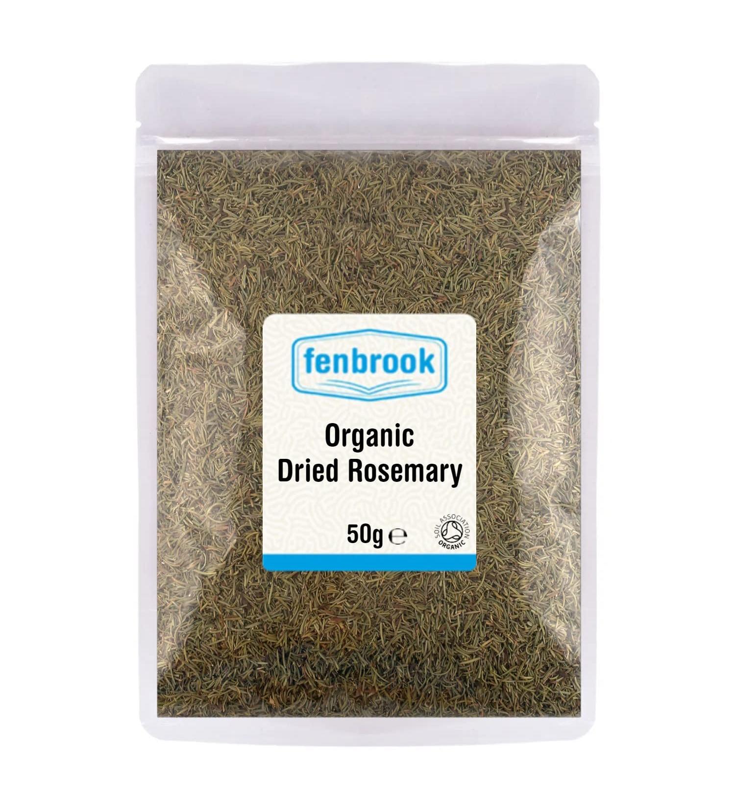 Organic Dried Rosemary 50g | Certified Organic by Fenbrook Organic - Buy Now - Buy Online on GoSupps.com