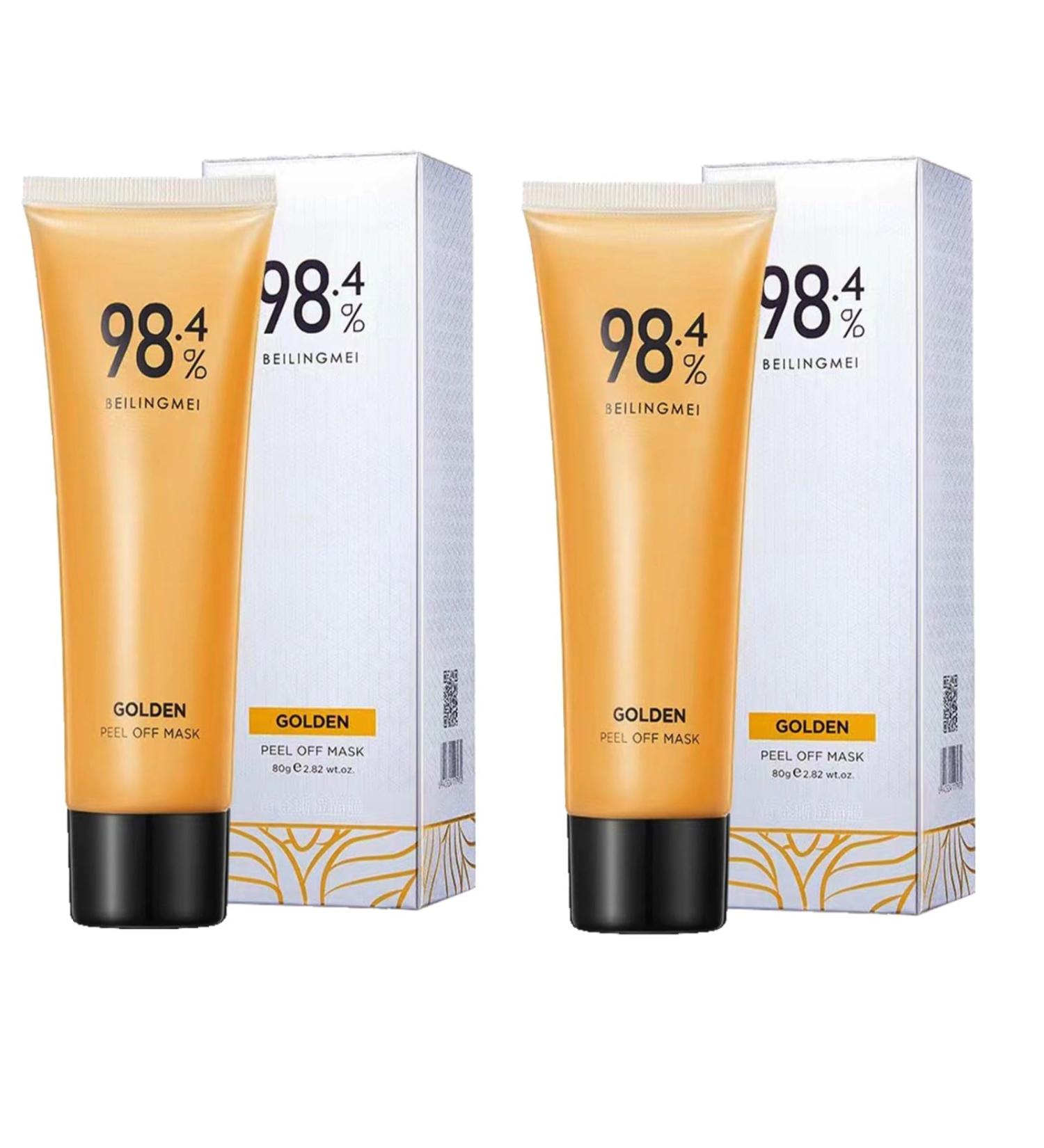 Gold Foil Peel Off Mask Peel-Off Anti-Wrinkle Face Mask Face Masks Skincare Peel Off Face Masks 98.4 Golden Mask Peel-Off Anti-Wrinkle Lifting Firming Masks 2PC - Buy Online on GoSupps.com