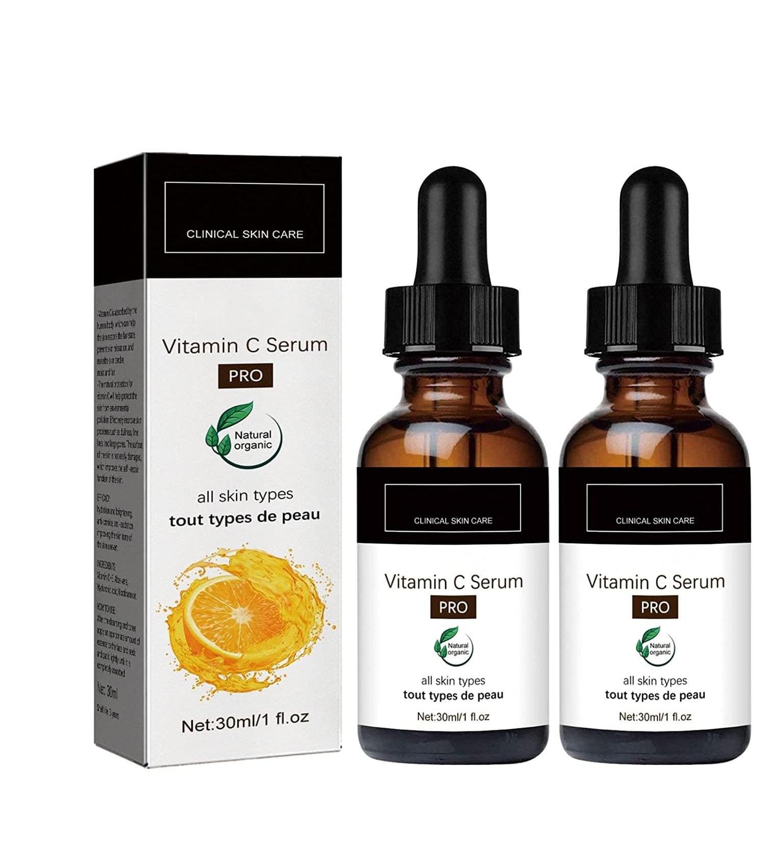 Eternity Vitamin C Serum - 2PCS Set | Face Spots & Hyaluronic Acid for Radiant Skin - Buy Online on GoSupps.com