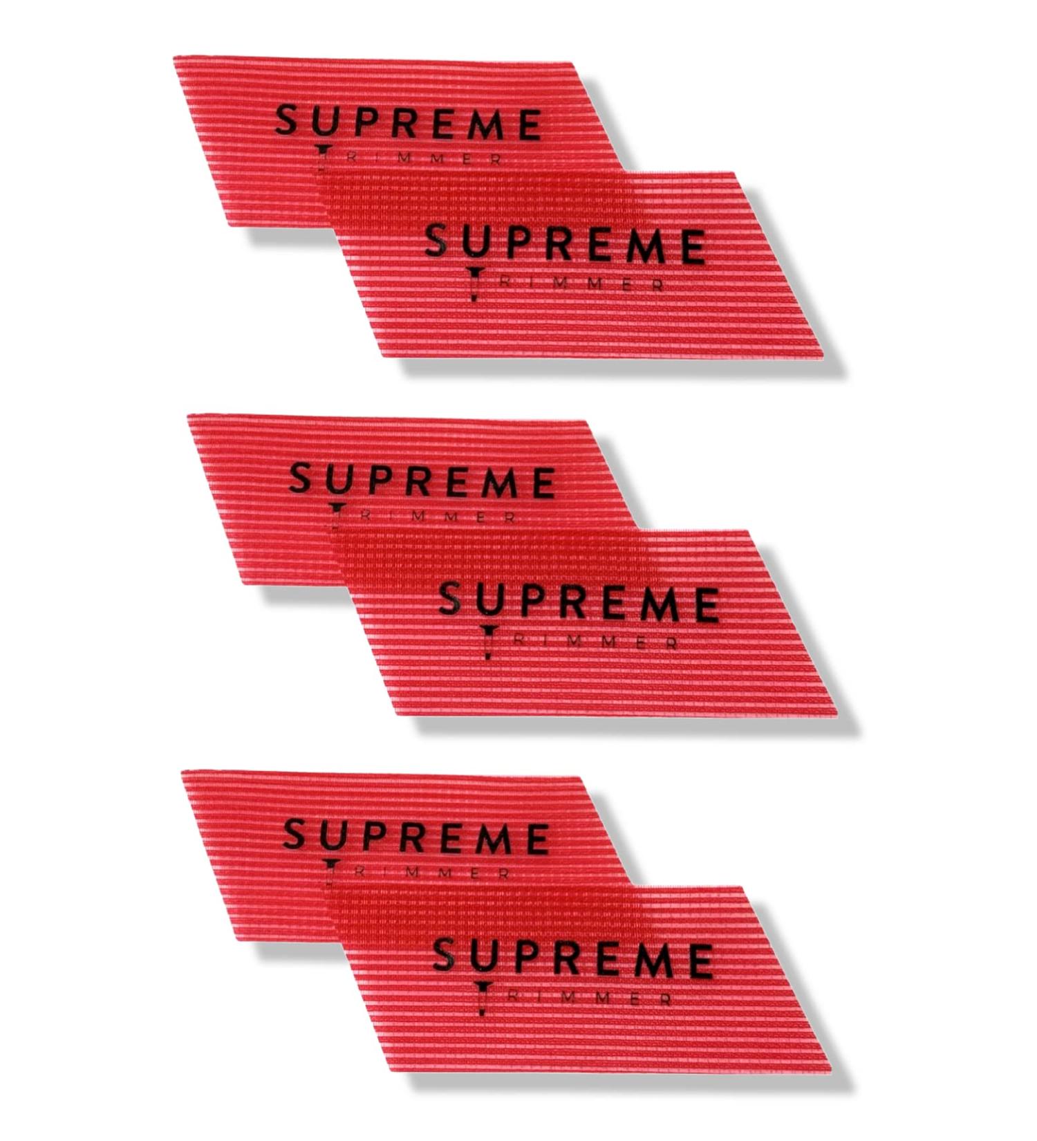 Supreme Trimmer Barber Grippers: Salon & Barber Hair Holder for Styling and Hair Cuts - Red Rhombus 3PK - Buy Online on GoSupps.com