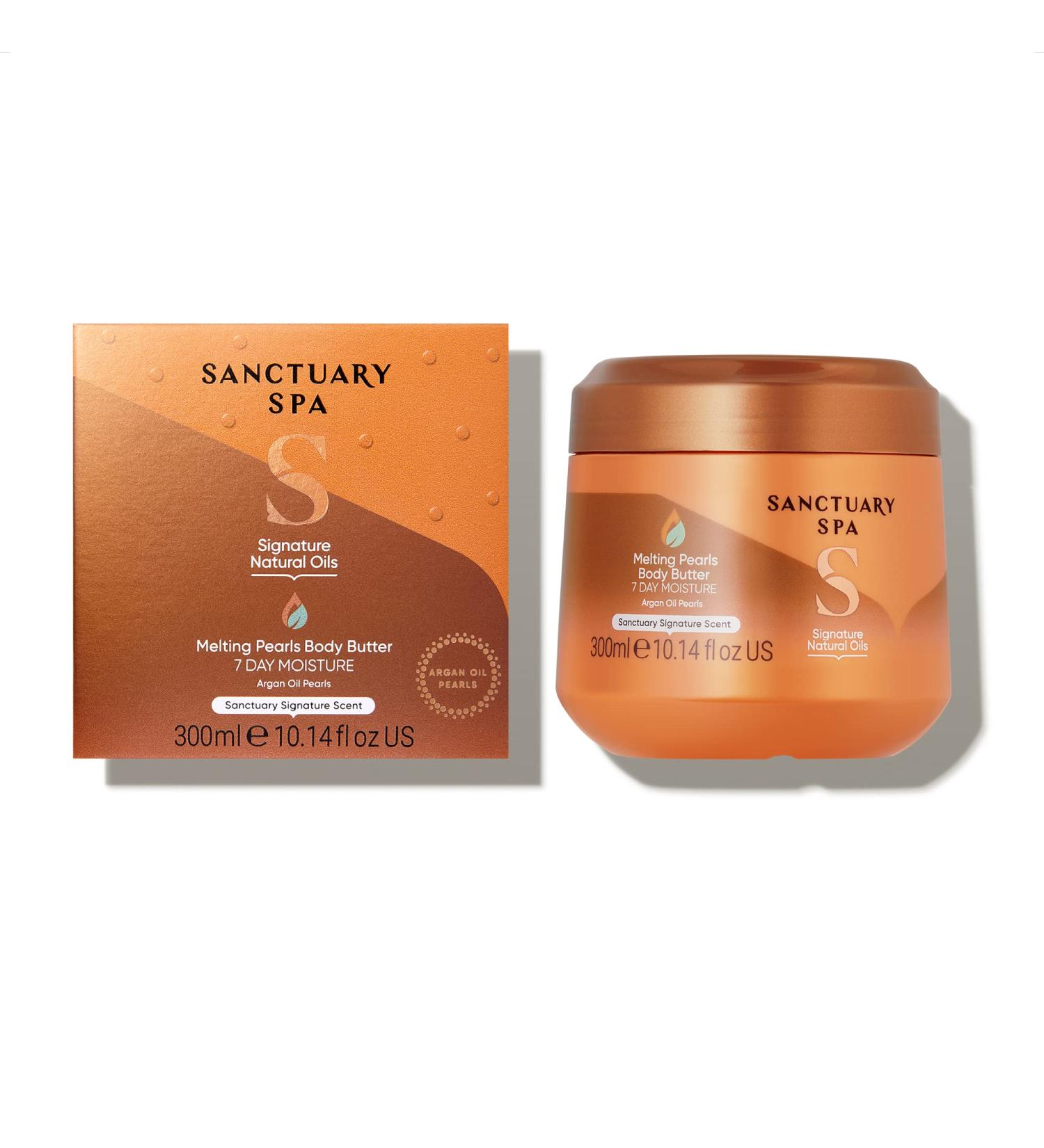 Sanctuary Spa Melting Pearl Body Butter - 300g Vegan Moisturiser - Buy Online on GoSupps.com