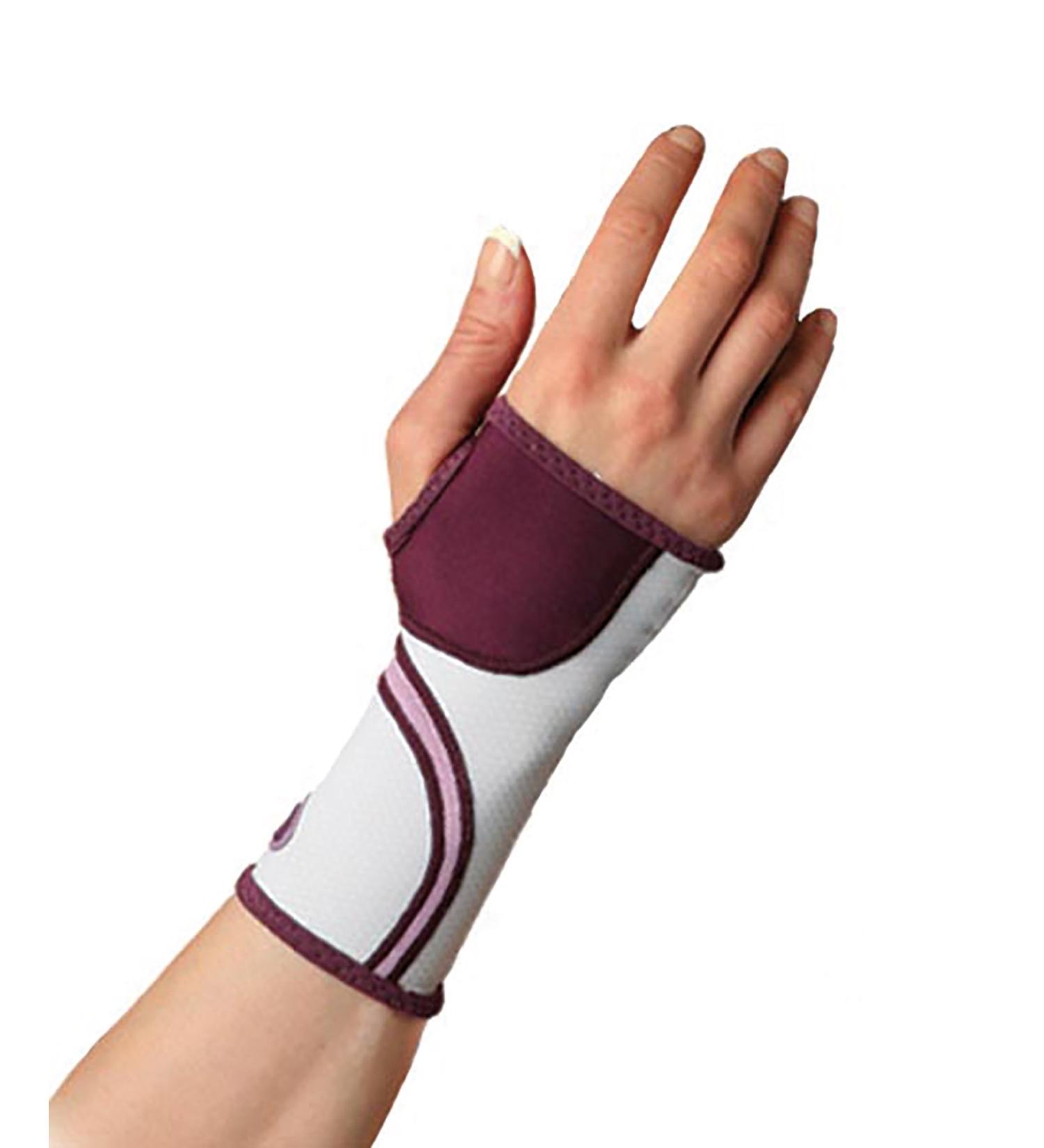 MUELLER Lifecare for Her - Contour Wrist Brace Plum Large | International Shipping Available - Buy Online on GoSupps.com