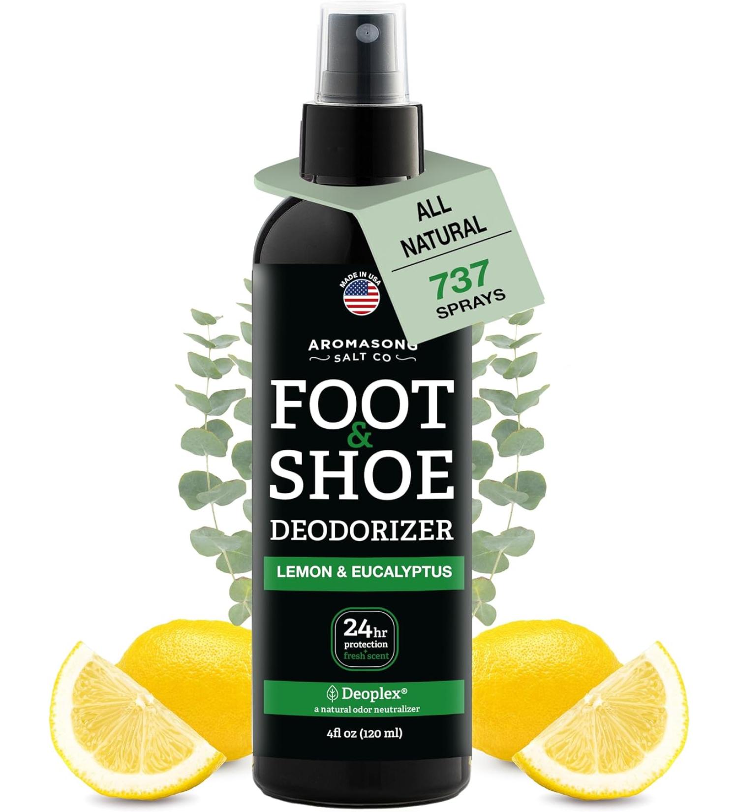 Aromasong Natural Shoe Deodorizer and Foot Spray - Fresh - 4 Fl Oz. - Buy Online on GoSupps.com