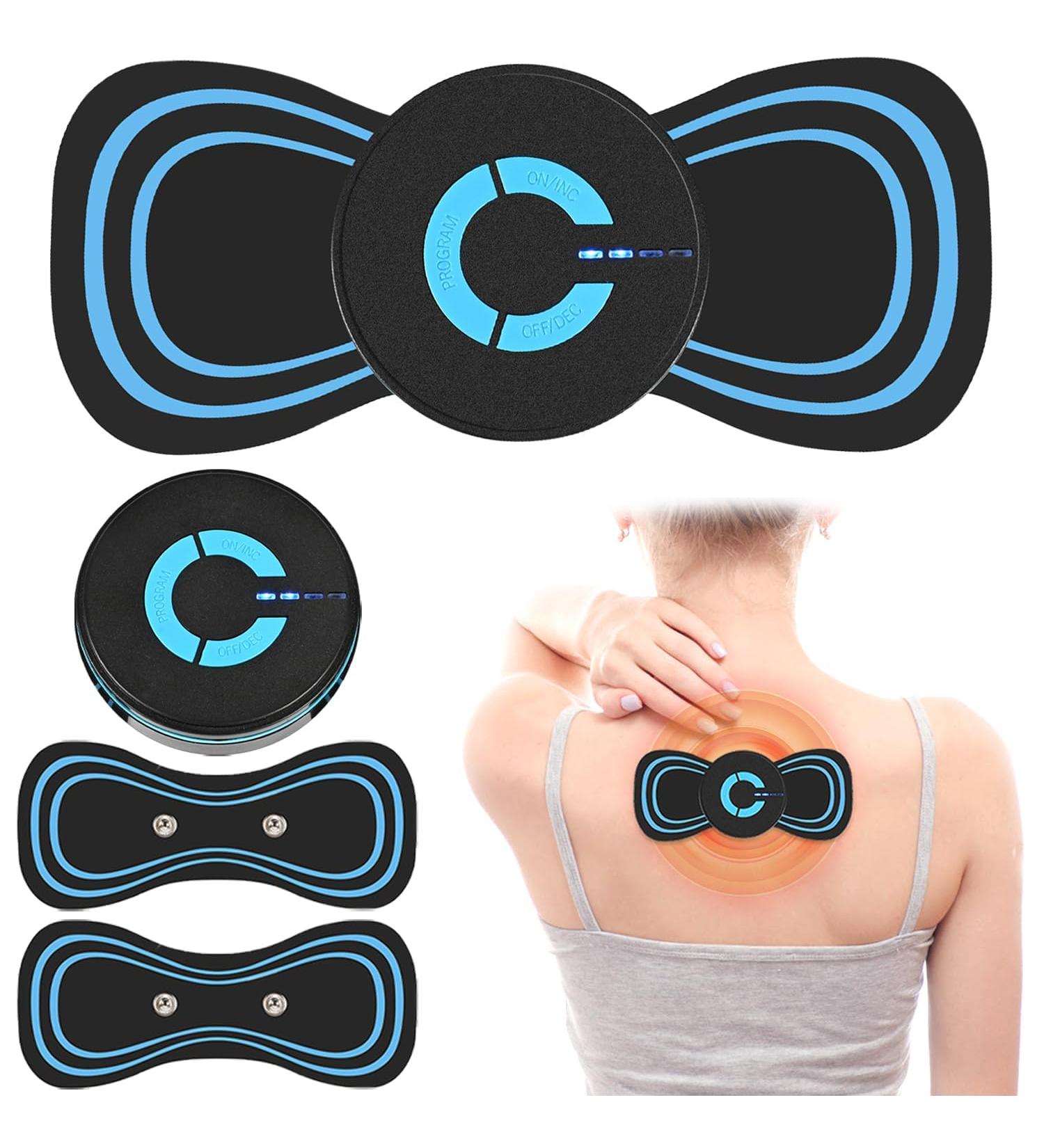 Maxee Portable Massager - Wireless EMS Neck & Shoulder Relief Device | 6 Modes for Muscle Pain Relief | Mini Duck-Adhesive Cervical Massager - Buy Online on GoSupps.com