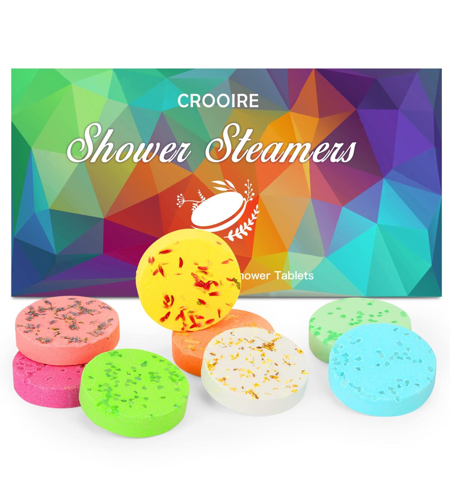 Aromatherapy Shower Steamers 8 Pack - Relaxing Essential Oil Shower Bombs for Home Spa - Mother's Day, Teacher Appreciation Gift - Buy Online on GoSupps.com