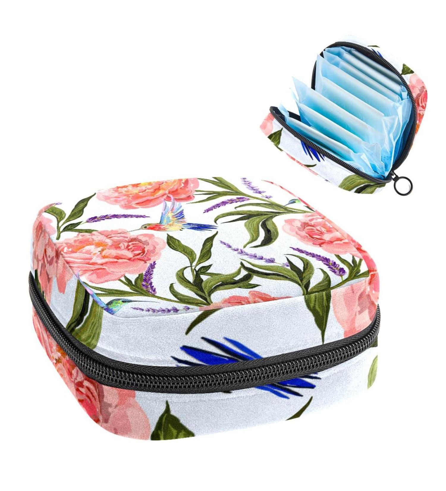 Anna Cowper Flower Sanitary Napkin Storage Bag Feminine Menstrual Cup Pouches Nursing Pad Holder Tampon Bags Portable Period Bag for Women Teen Girls 1Pcs Multi-colored 3 - Buy Online on GoSupps.com