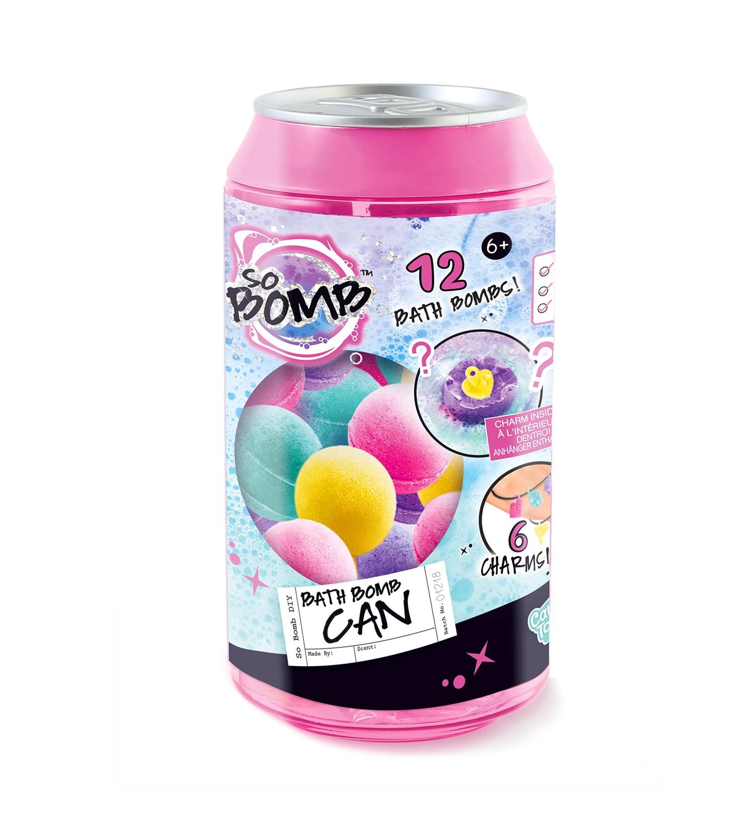 Bath Bomb Cans - 12 Mini Bath Bombs - collectable Charms - Make a Friendship Bracelet - Scented Bath Bombs - 6+ - Buy Online on GoSupps.com