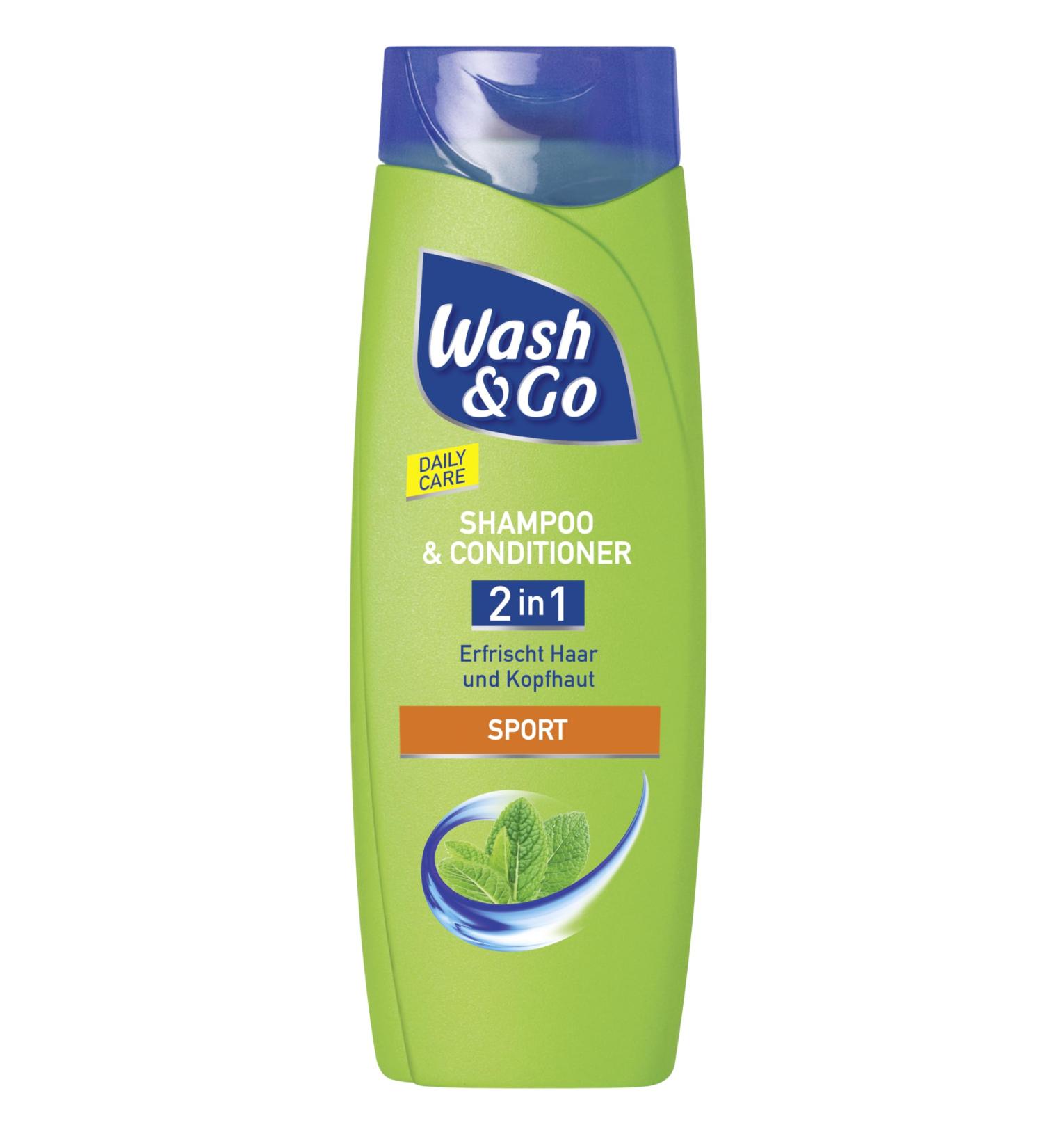 Buy Wash & Go 2in1 Shampoo & Conditioner Sport 400ml | Daily Hair Care for Fresh Hair & Scalp | International Shipping Available - Buy Online on GoSupps.com