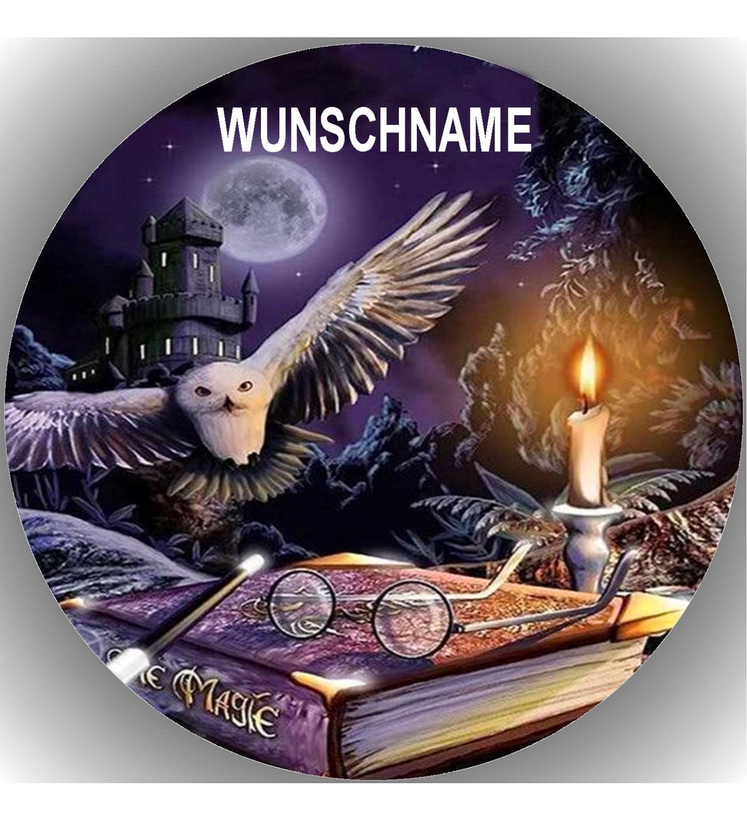 Fondant cake topper cake image birthday compatible with H_arry P_otter K49 personalizable with desired name