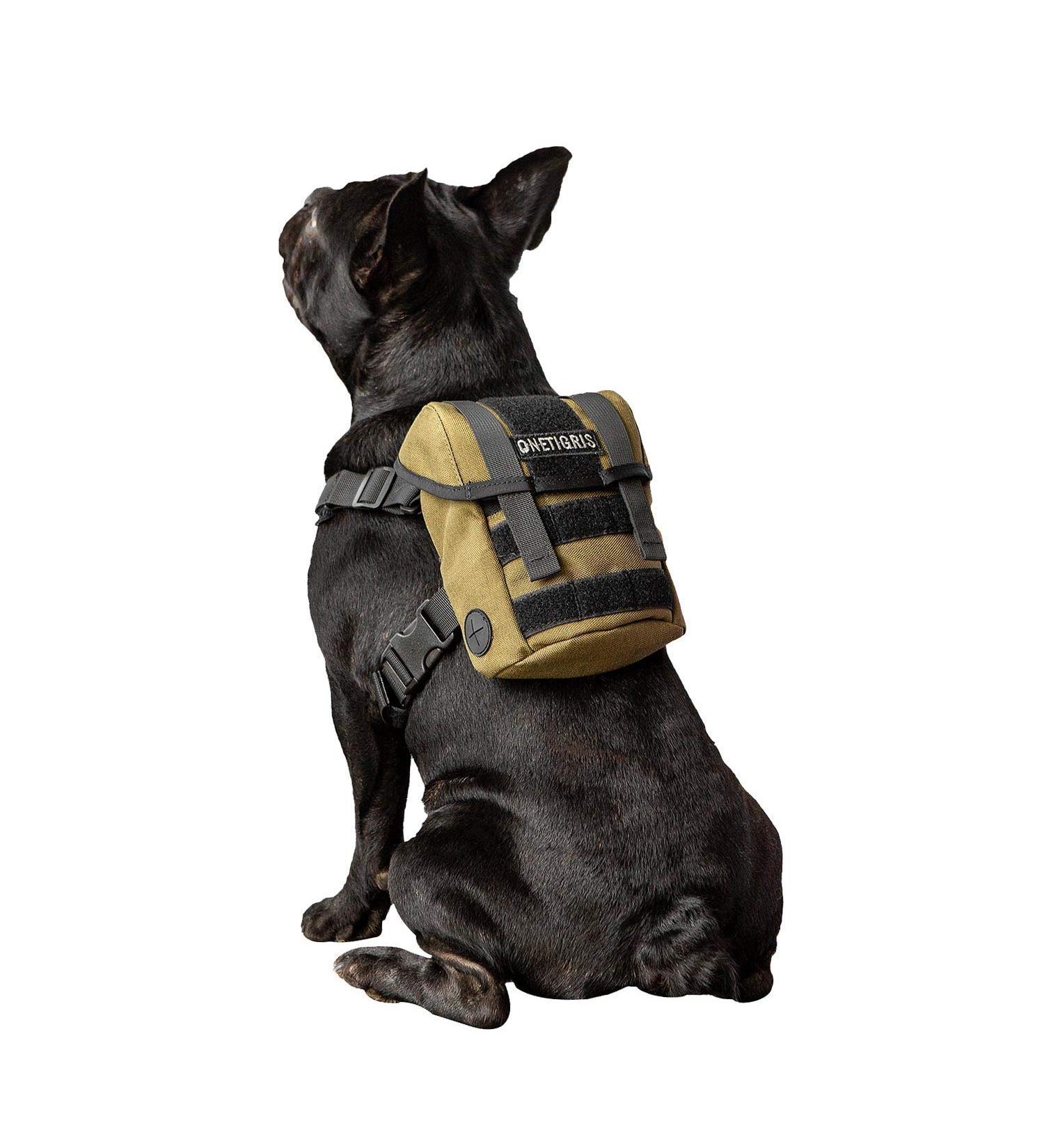 Buy Oneigris Eureka Backpack for Small Dogs - Green Feces Bag Dispenser Ideal for Hiking - L 14 x W 6 x H 18 cm - Buy Online on GoSupps.com