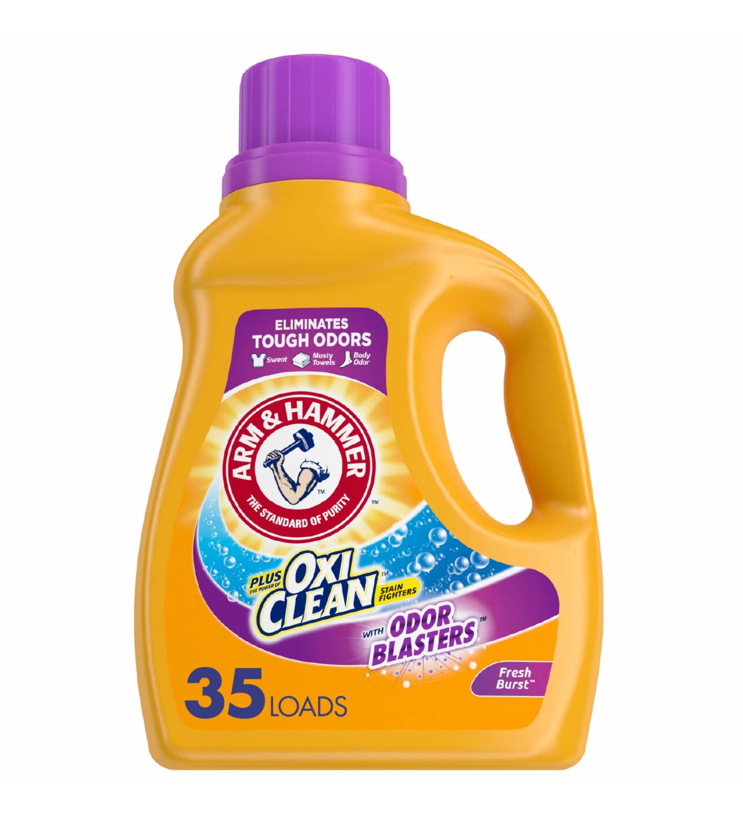 Arm & Hammer OxiClean Odor Blasters Liquid Laundry Detergent - Fresh Burst 35 Loads 61.25 fl oz - Buy Online on GoSupps.com