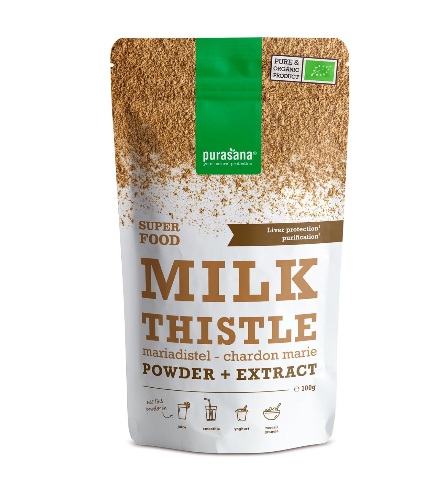 Melkthistle I Mariadistel I Purasana I Biologisch I 100 g