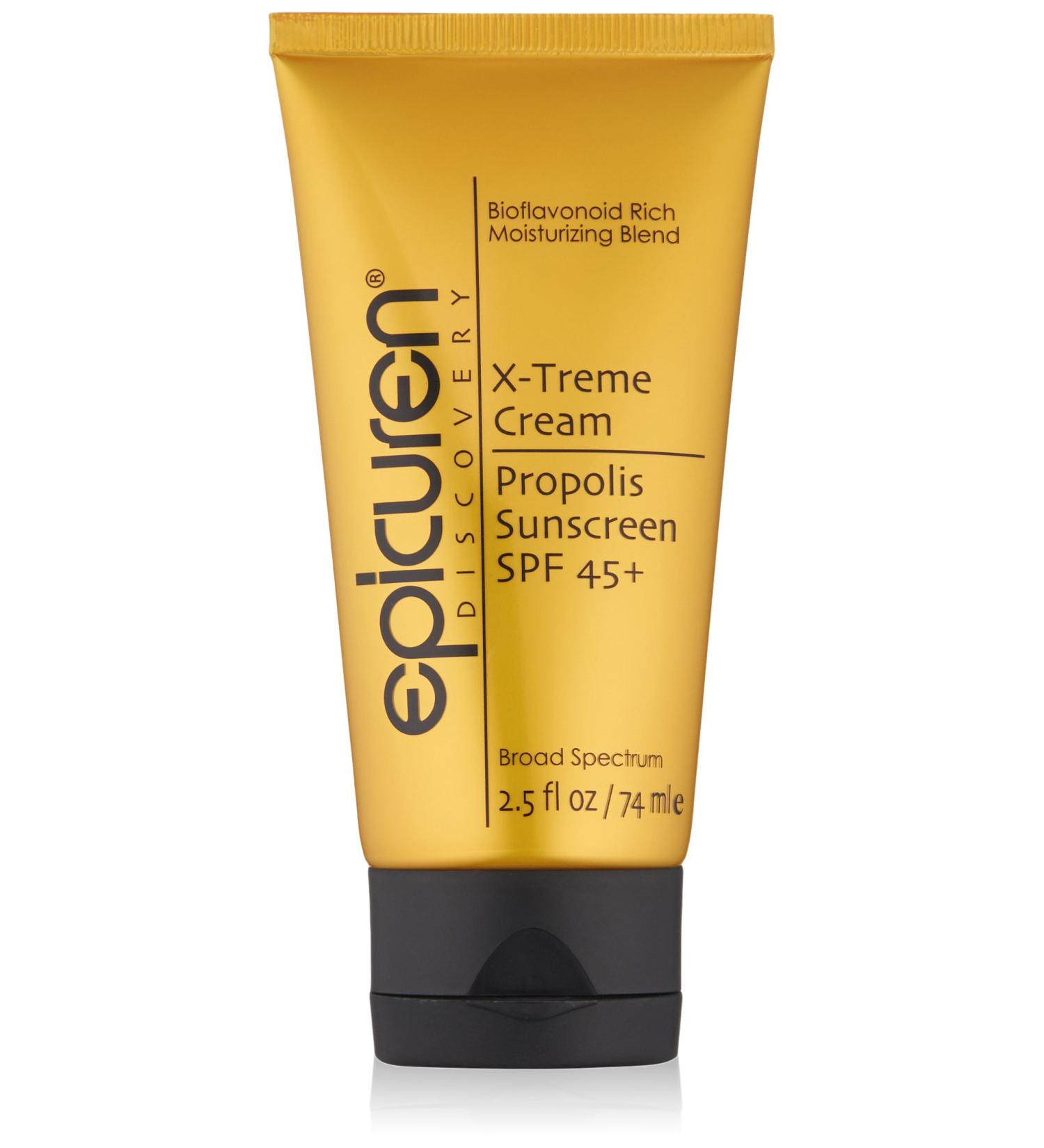 epicuren DISCOVERY X-treme Cream Propolis Sunscreen SPF 45+  Yellow  2.5 Fl Oz