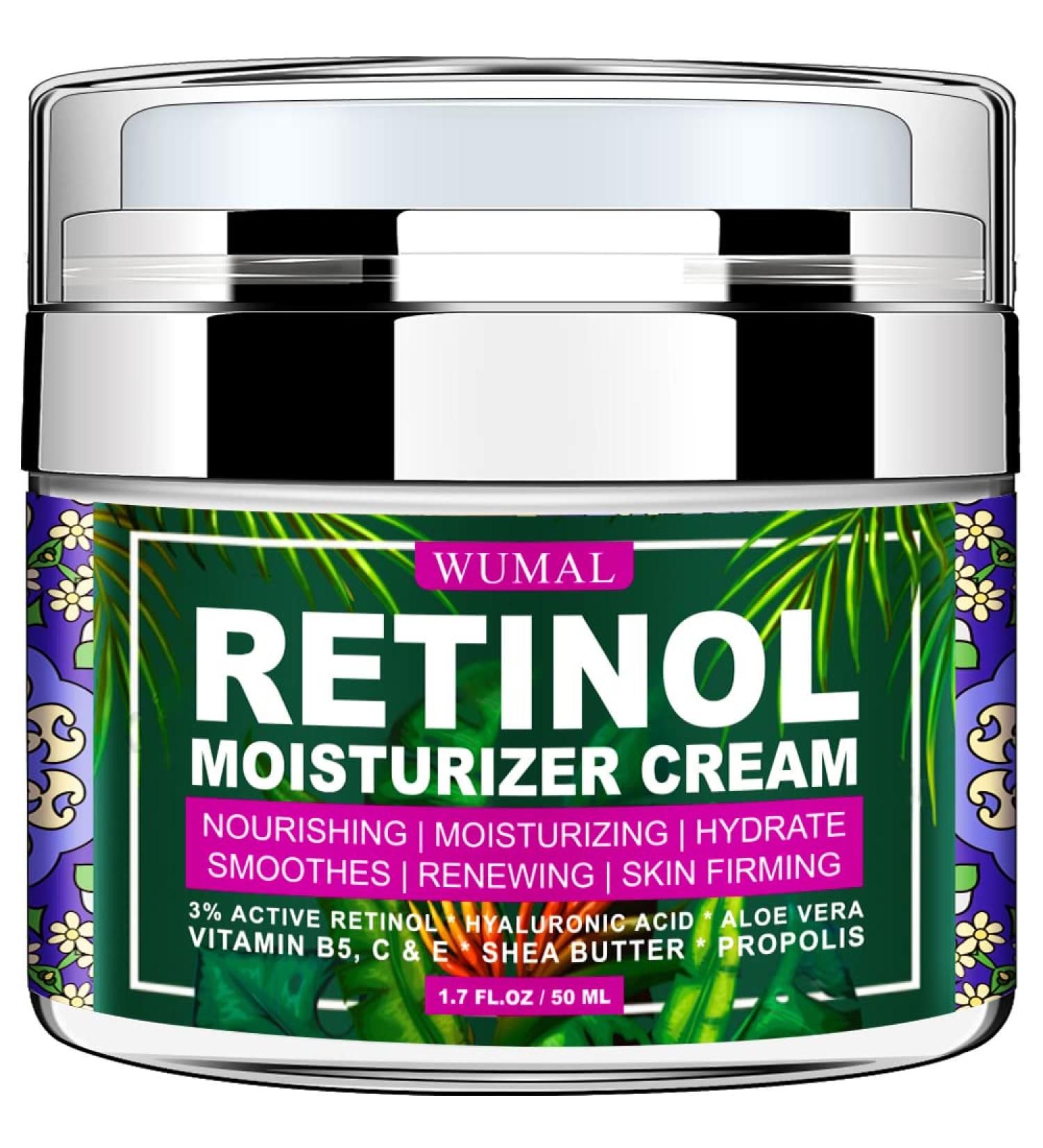 Buy Retinol Cream for Wrinkles & Fine Lines - 1.7 oz Moisturizer for All Skin Types - International Shipping Available - Buy Online on GoSupps.com