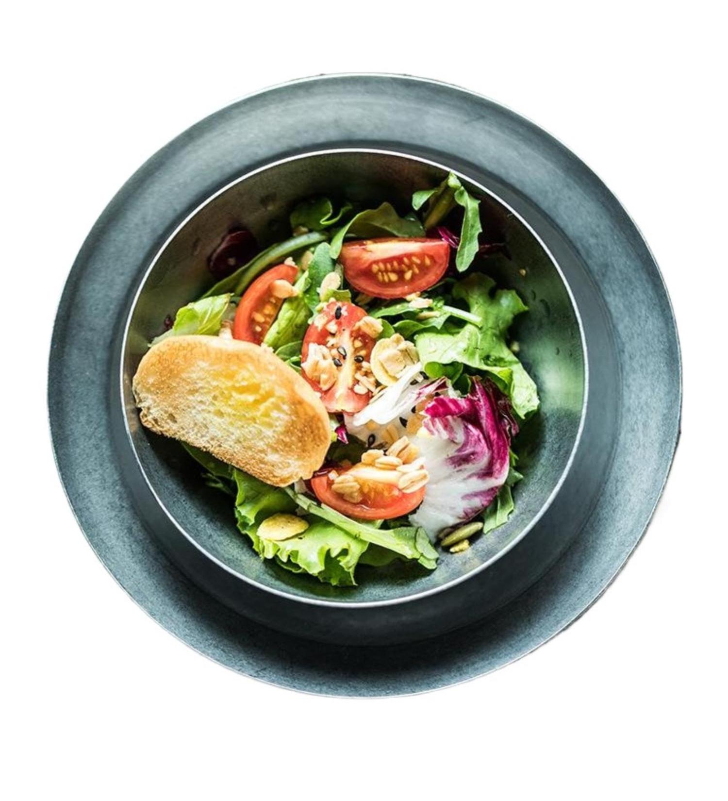 R tro bols m langeurs d'acier inoxydable pour la cuisine bols m langeurs en m tal pour la portion de cuisson faisant cuire le poids l ger s r de lave-vaisselle de stockage de pr paration alimentaire - Buy Online on GoSupps.com