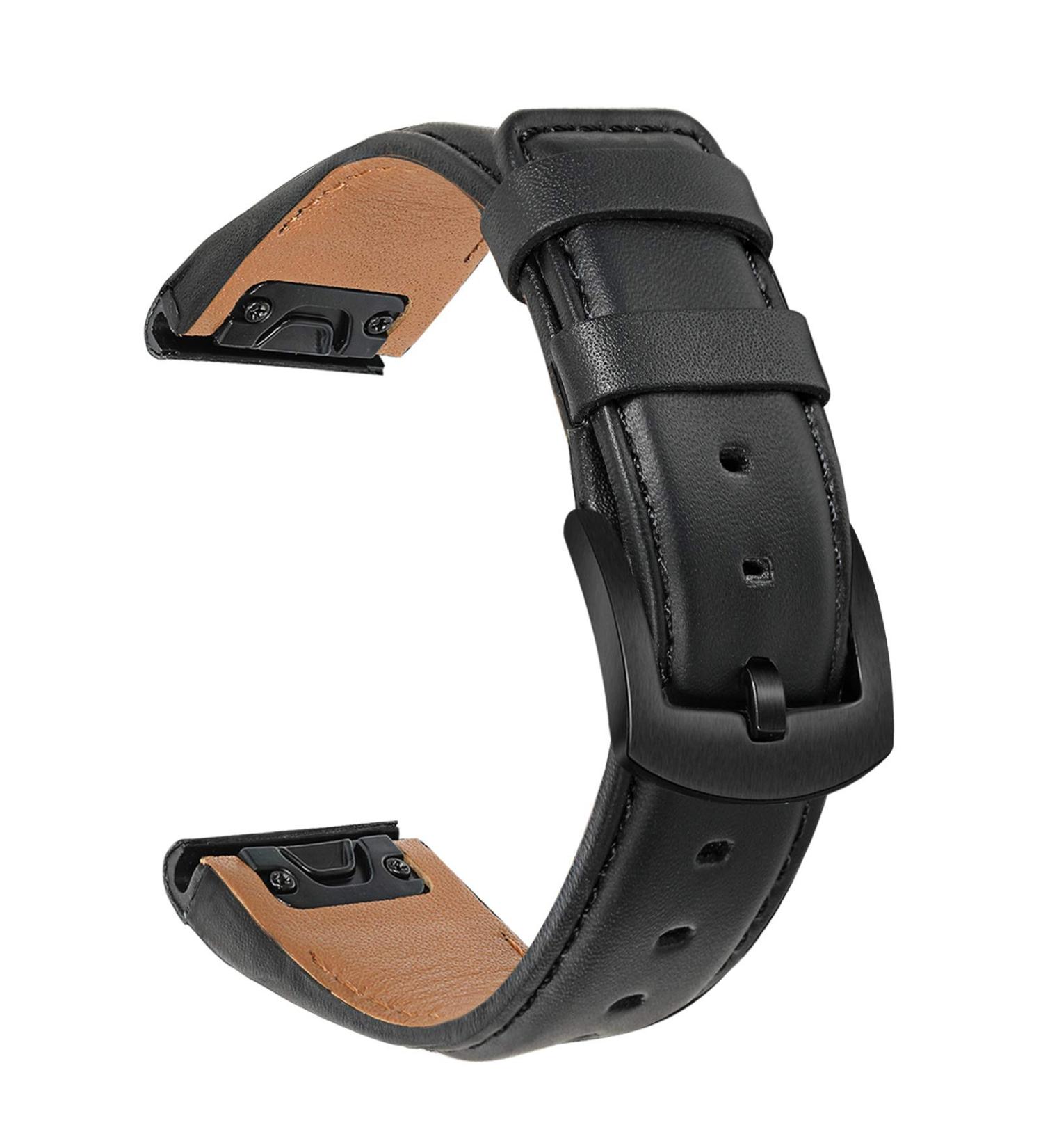 Trumir Leather Replacement Band for Garmin Fenix 7S Pro/6S - 20mm Quick Release Watch Bracelet - Buy Online on GoSupps.com