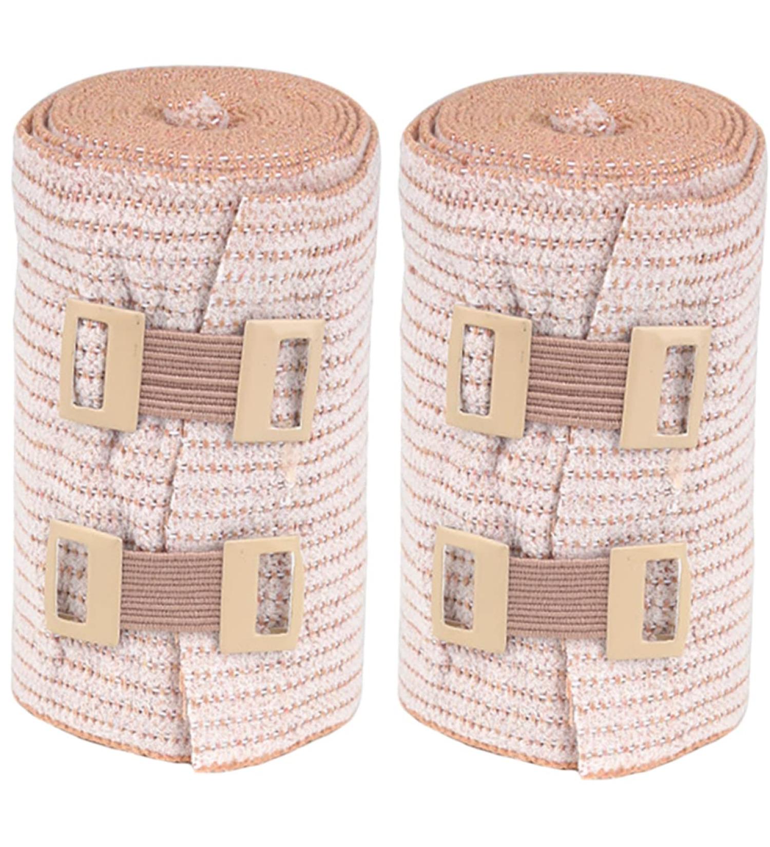 FRCOLOR Sports Tubular Tape - Non-Woven Cohesive Tensor Wrap Elastic Medical Supplies 2 Rolls - Buy Online on GoSupps.com