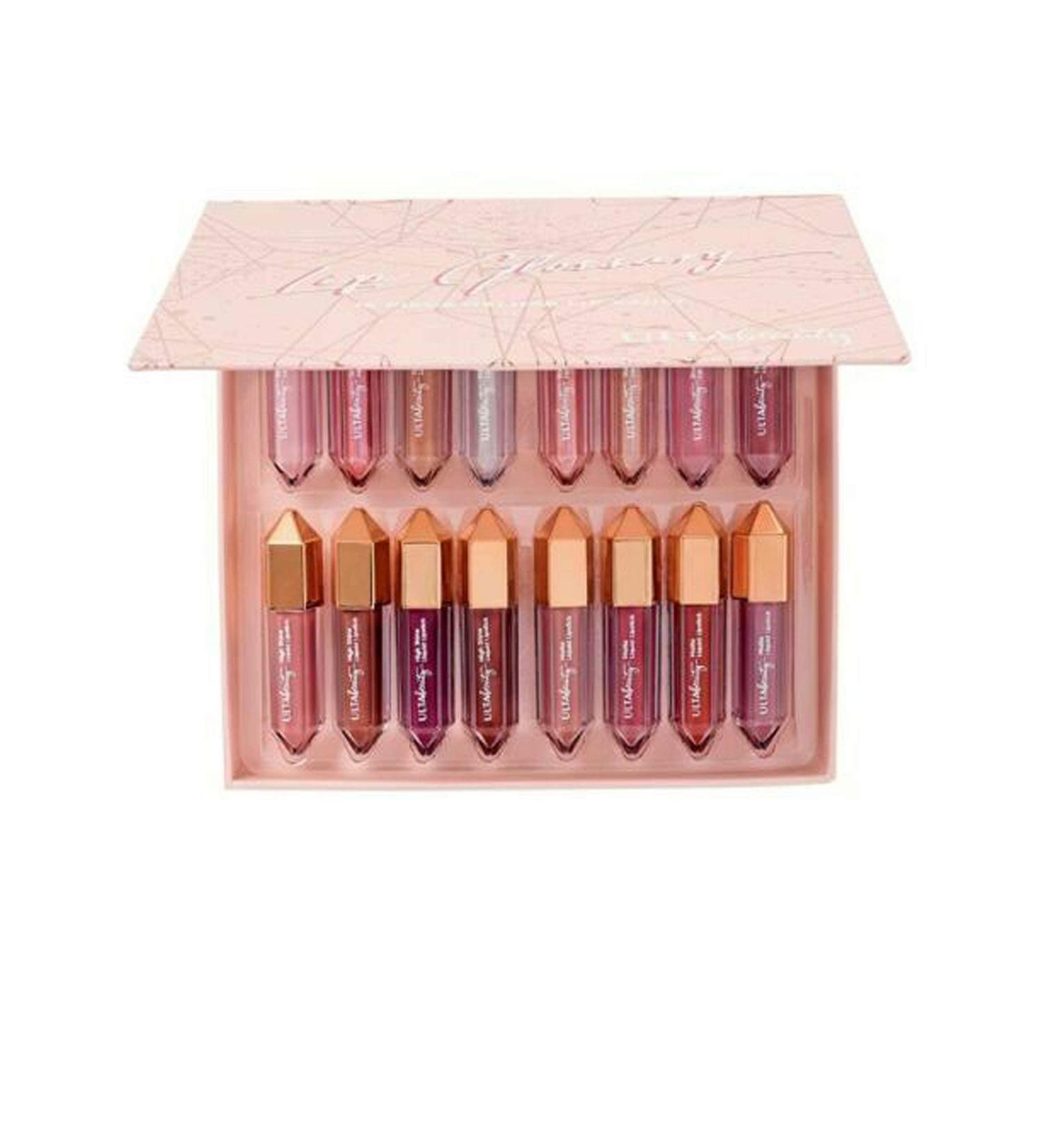 ULTA 16 Pieces Deluxe Lip Vault Lip Glossary Kit