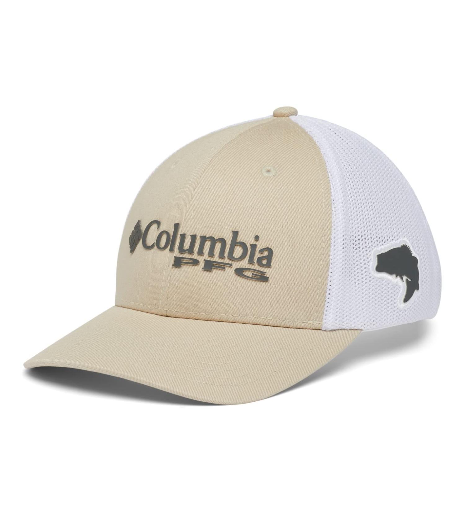 Shop Columbia Men's PFG Mesh Cap XXL - Fossil/Grill/White/Bass | International Shipping Available - Buy Online on GoSupps.com