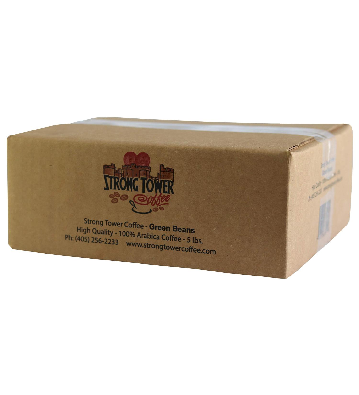 Strong Tower Coffee: 100% Arabica El Salvador Green Coffee Beans (5 lb) - Unroasted Beans - Buy Online on GoSupps.com