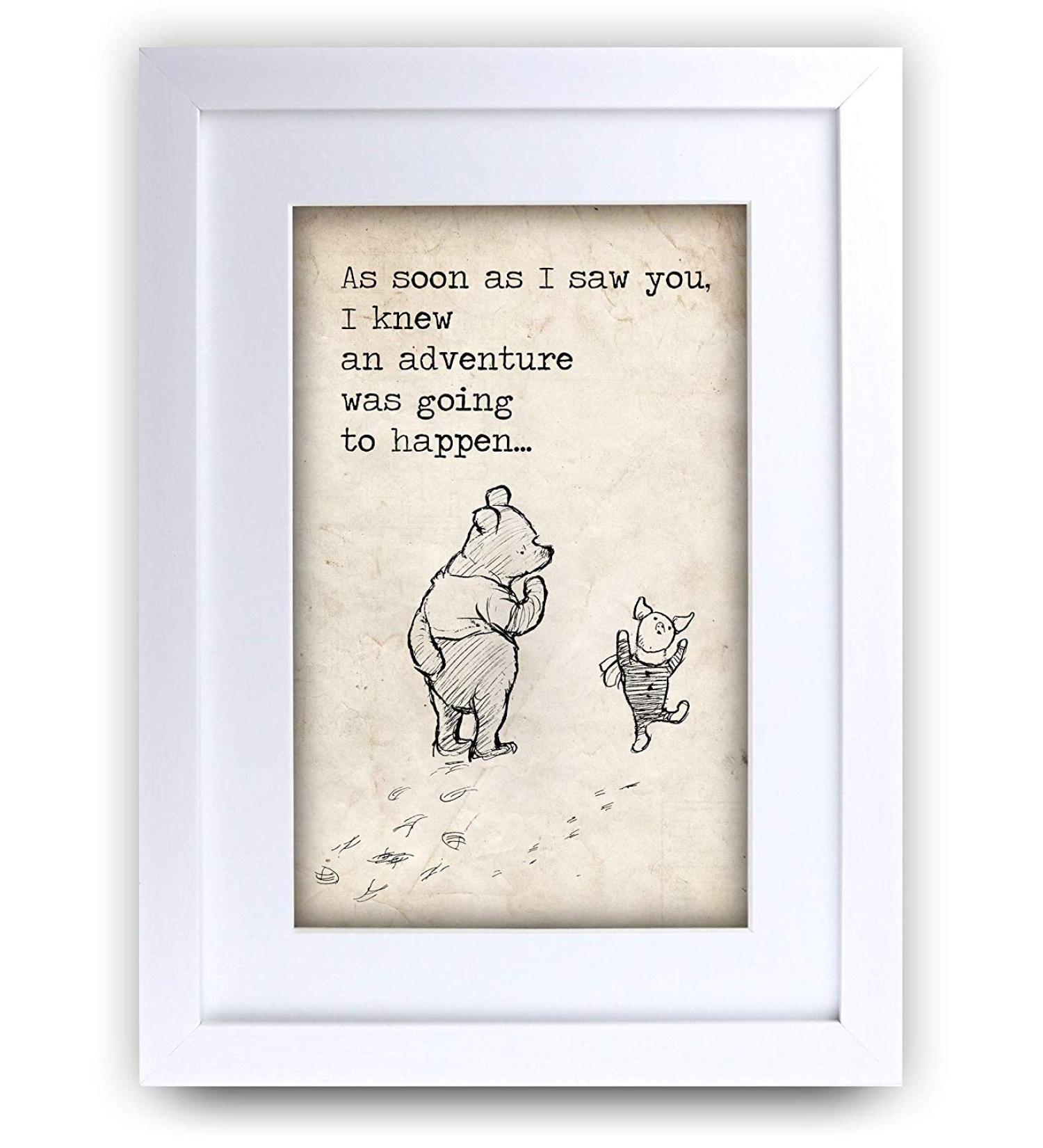HWC Trading FR Winnie the Pooh Adventure A3 Framed Nursery Print - Baby Shower & New Born Gift - Buy Online on GoSupps.com