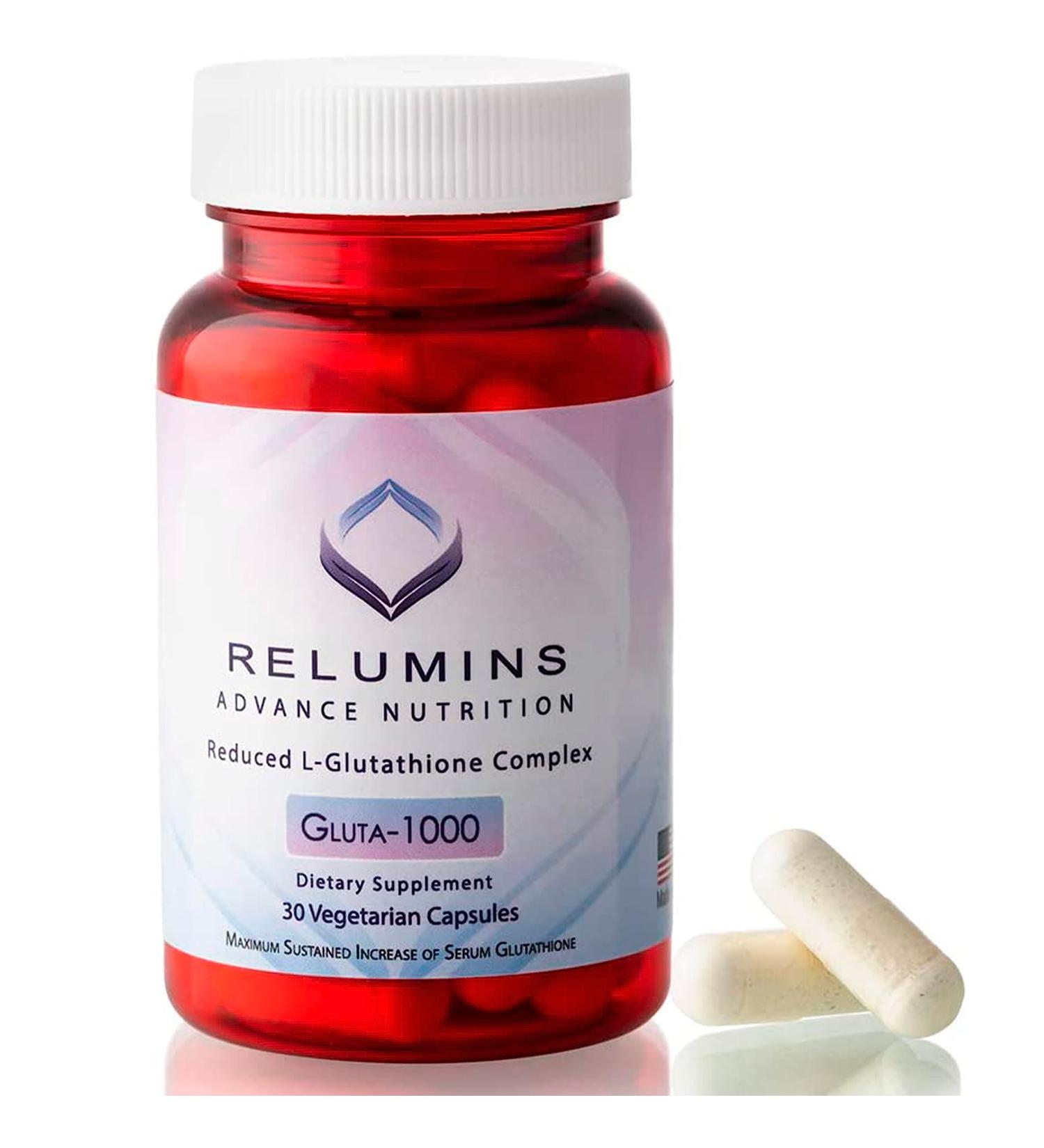 Relumins L-Glutathione Supplement Complex - Self-Love Essential - World s Most Advanced Reduced Glutathione 1000mg with Alpha Lipoic Acid for Smoother & Brighter Skin Made in USA - 30 Caps 30 Capsules 30 Count (Pack of 1) - Buy Online on GoSupps.com