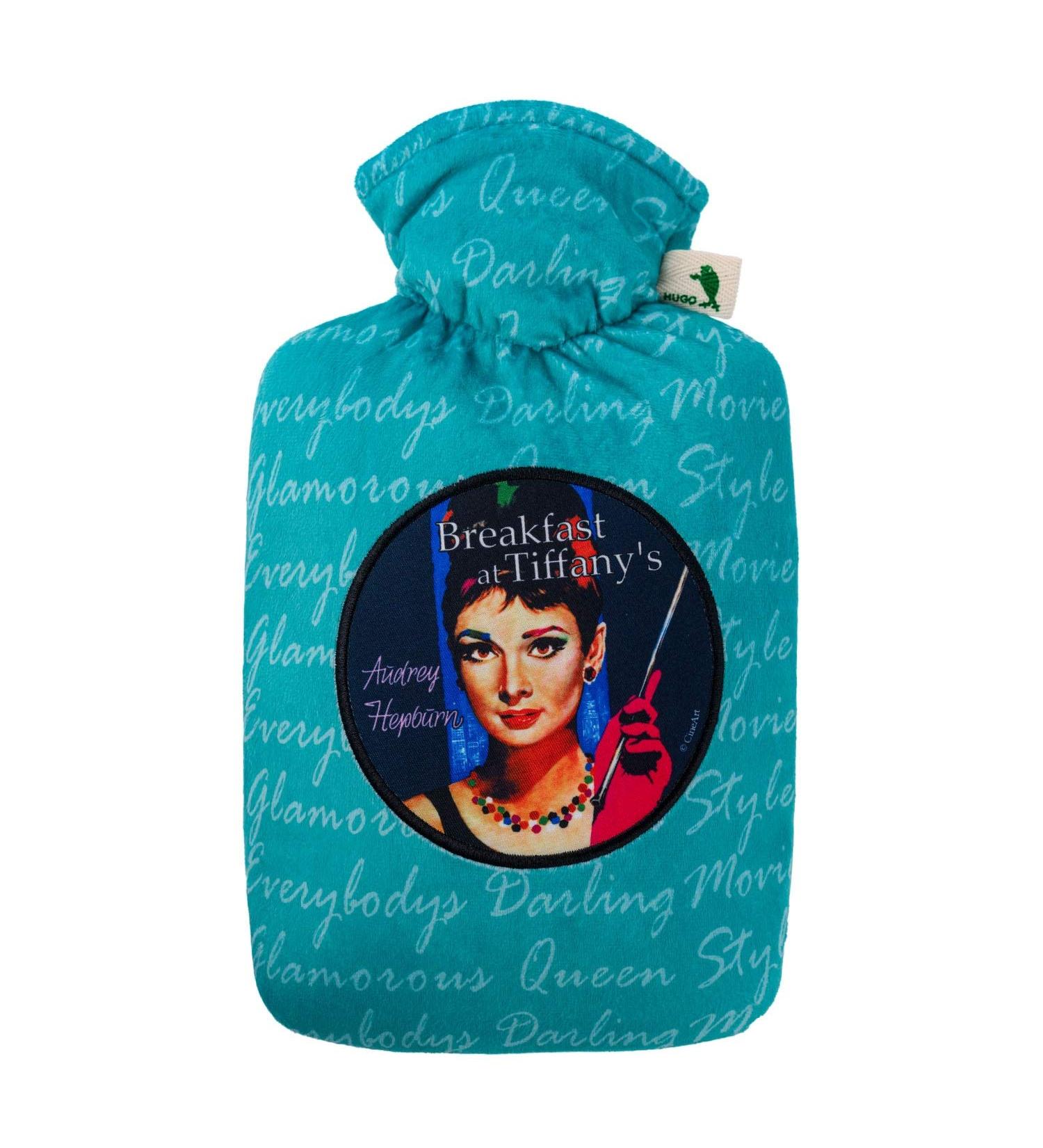 Hugo Frosch Hot Water Bottle 1.8L - Classic Velour Cover Audrey Hepburn Movie Design | International Shipping - Buy Online on GoSupps.com