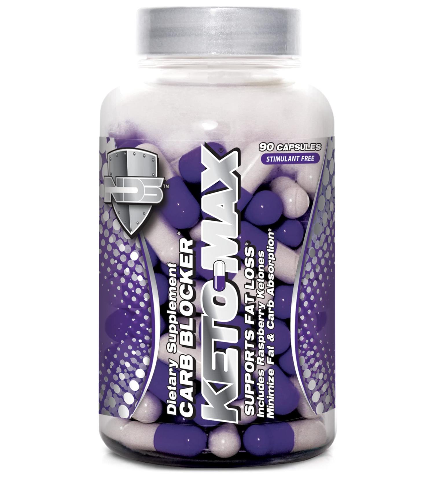 NDS Nutrition Keto-Max: Chromium Dietary Supplement for Carb & Fat Blocking - Stimulant Free Fat Burner for a Toned Body - 90 Capsules - Buy Online on GoSupps.com