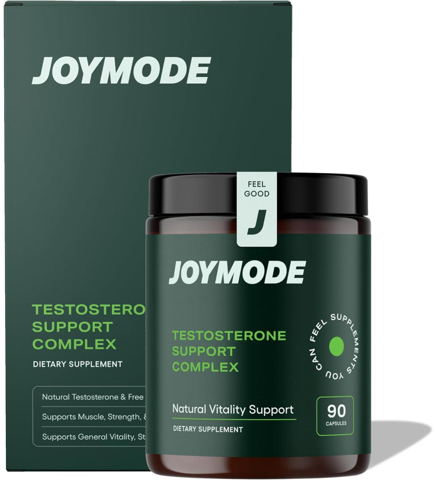 Joymode Testosterone Support Complex (90ct) -Natural Supplement for Men w/ Ashwagandha  DIM  Magnesium  Zinc & Boron - Buy Online on GoSupps.com