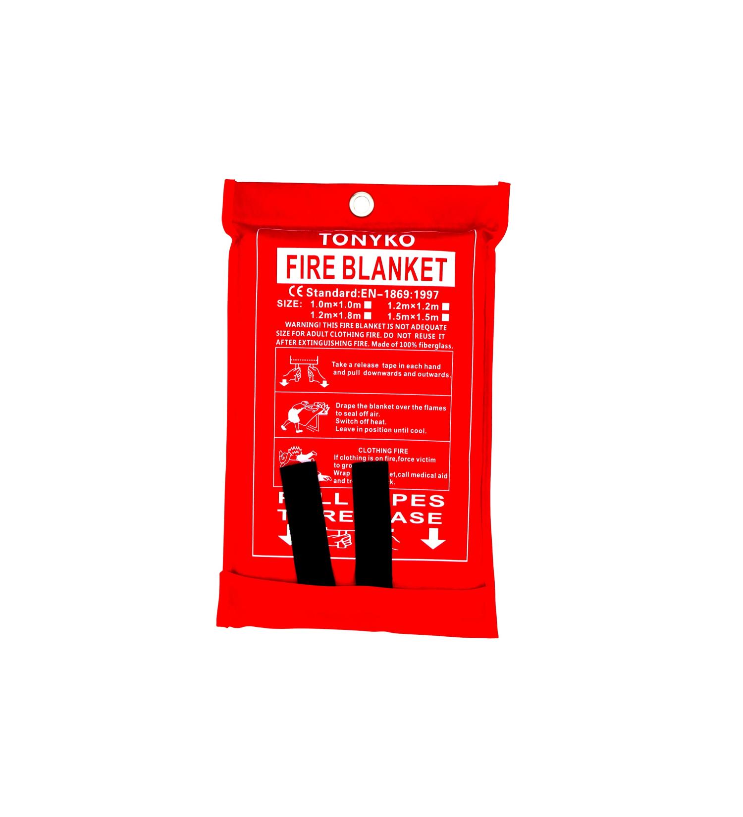 Tonyko Fiberglass Fire Blanket - Flame Retardant Protection | Heat Insulation - S (39.3x39.3 inches) - Buy Online on GoSupps.com