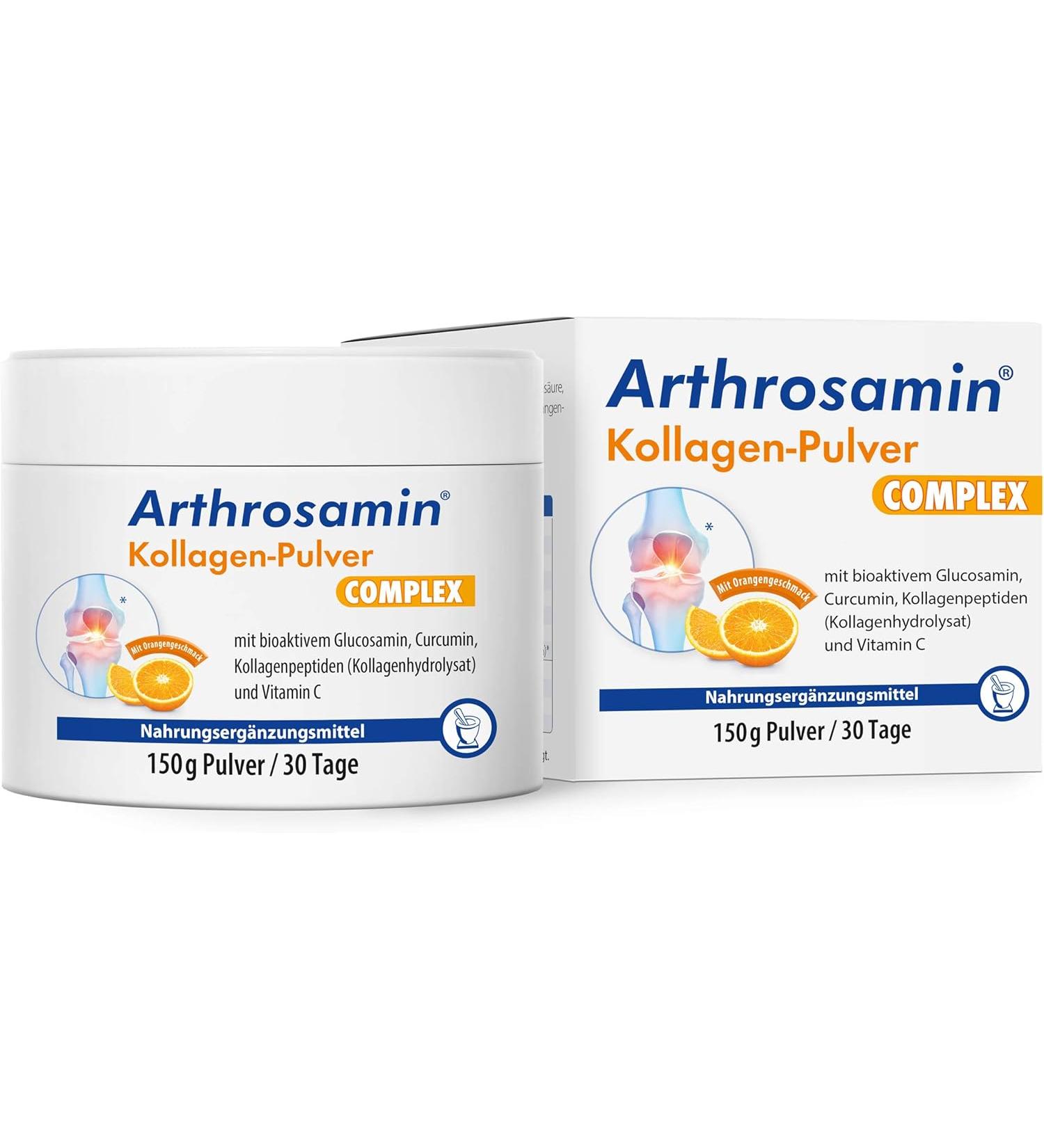 Collagen Powder with Bioactive Glucosamine Curcumin Collagen Peptides and Vitamin C for More Mobility - Orange - 5.30 Oz - Buy Online on GoSupps.com