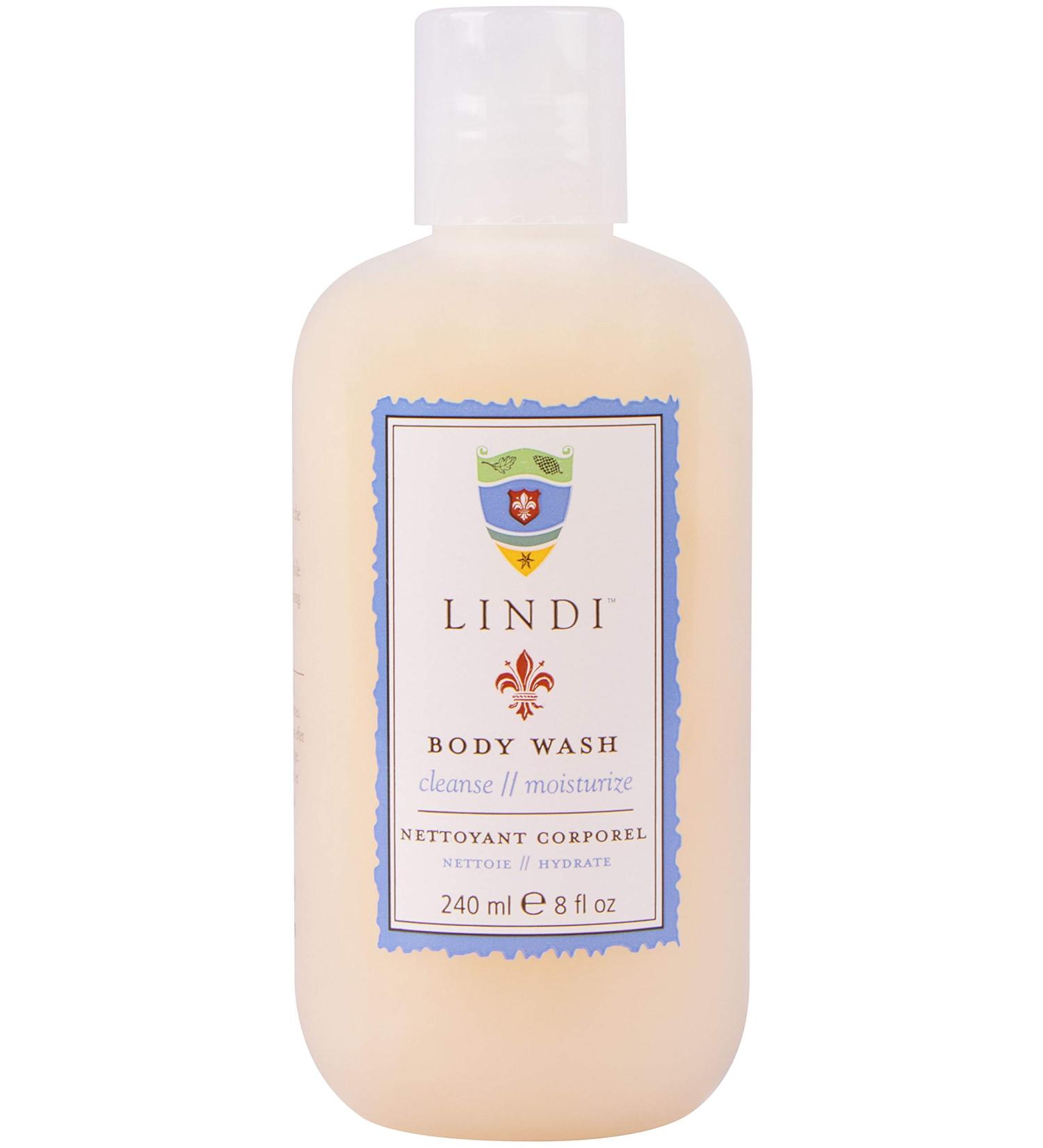 Lindi Skin Body Wash for Dry Itchy & Sensitive Skin - Gentle Non-Foaming Formula That Hydrates and Refreshes Your Body and Scalp - Relieves Painful Effects of Radiation Burn & Chemo Rash (8 fl oz) - Buy Online on GoSupps.com