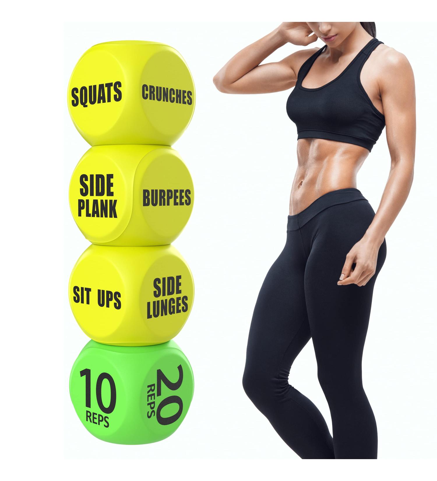 Skywin Workout Dice - Fun Exercise Dice for Solo or Group Classes - Foam Fitness Dice for Dynamic Workouts - Buy Online on GoSupps.com