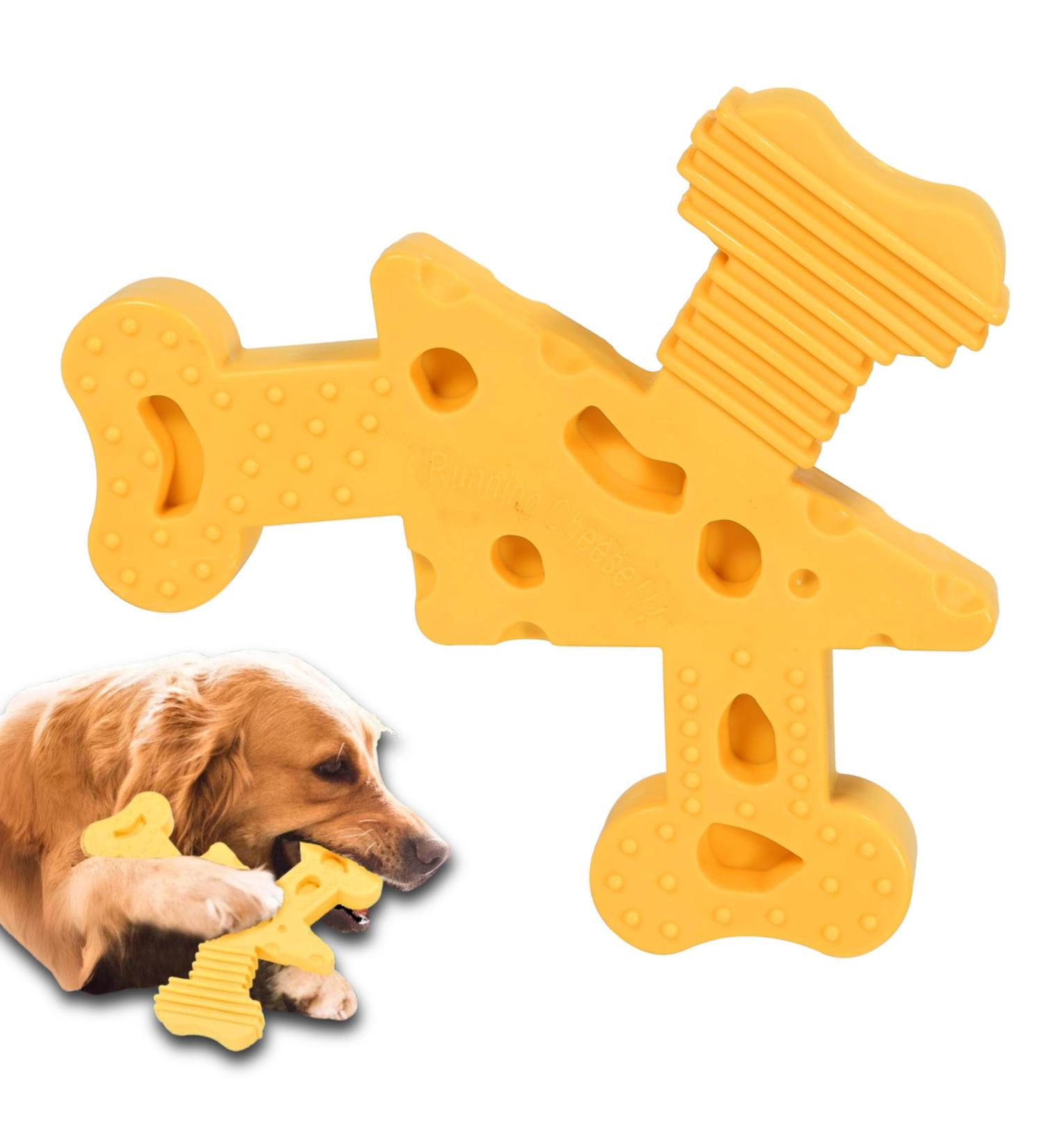 Cheese Chew Bone for Dog - Durable Nylon - Teeth Cleaning Texture - Buy Online on GoSupps.com