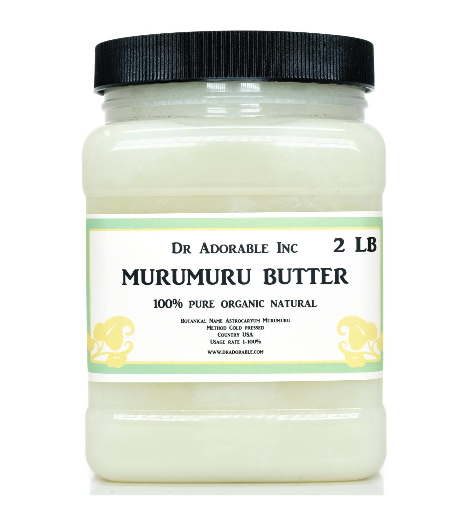 Dr Adorable - 2 lb - Murumuru Butter - Refined Pure Natural Premium Organic Cold Pressed - Buy Online on GoSupps.com