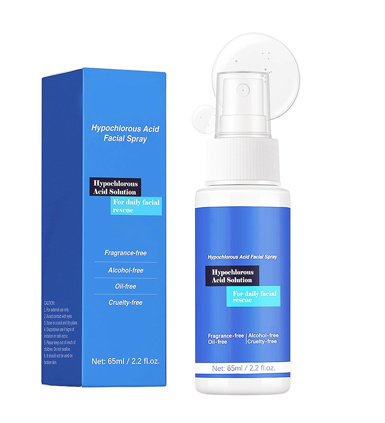 Hypochlorous Acid Spray for Face and Body 2.2 Fl Oz Hypochlorous Acid Spray for Face Reduce Redness & Breakouts Face Spray Safe for Acne Prone Skin 100% Natural Alcohol Free Oil Free - Buy Online on GoSupps.com