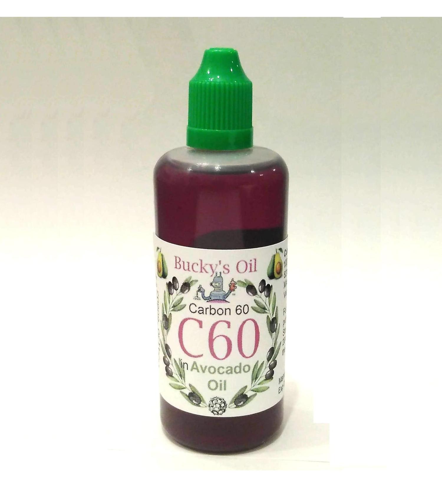 Bucky's Oil C60 Avocado Oil - 100ml Bottle with 82mg Carbon 60 - 99.9% Purity - Buy Online on GoSupps.com