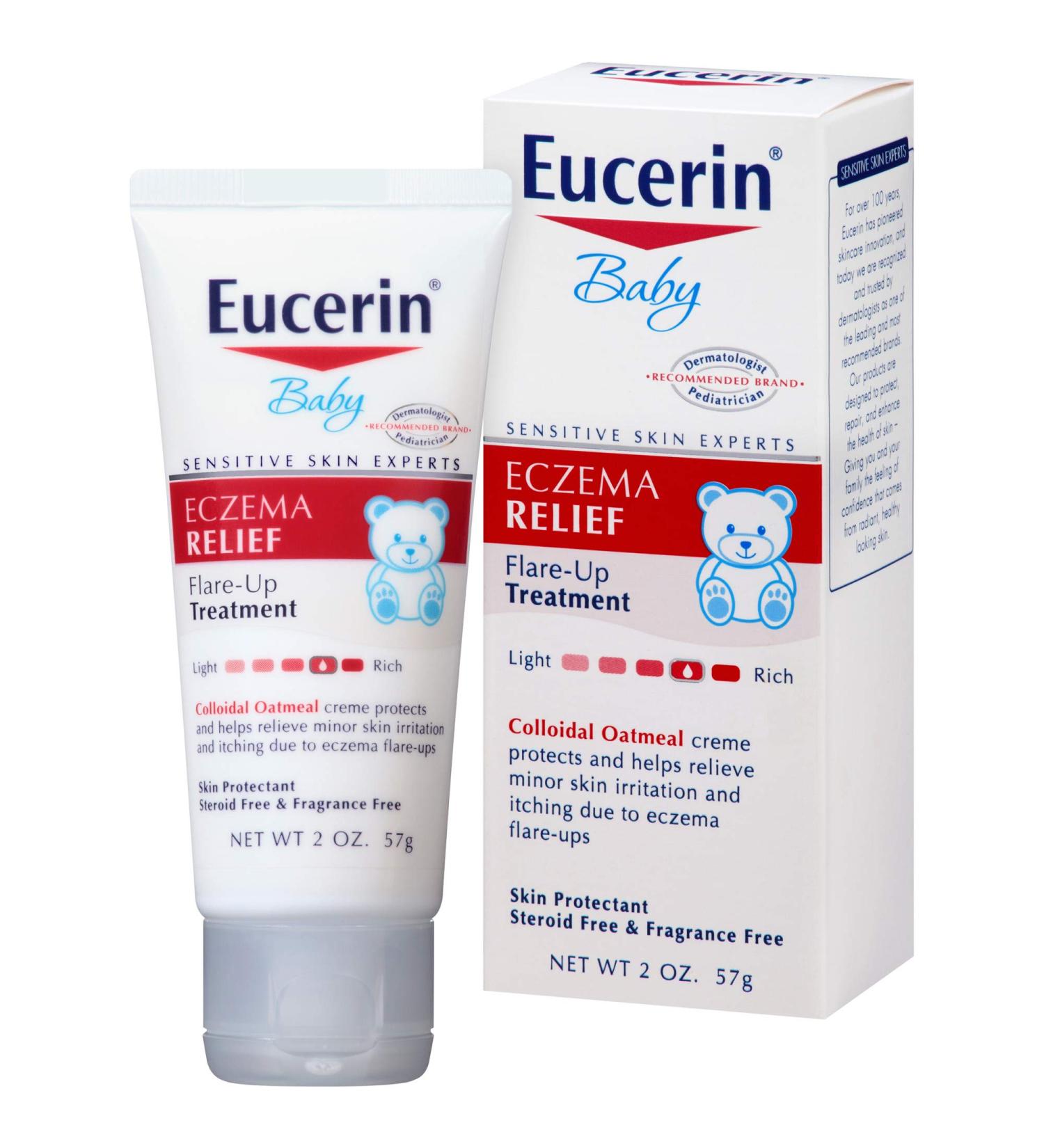 Eucerin Baby Eczema Relief Flare-Up Treatment | Steroid & Fragrance Free | 2 oz. Tube - Buy Online on GoSupps.com