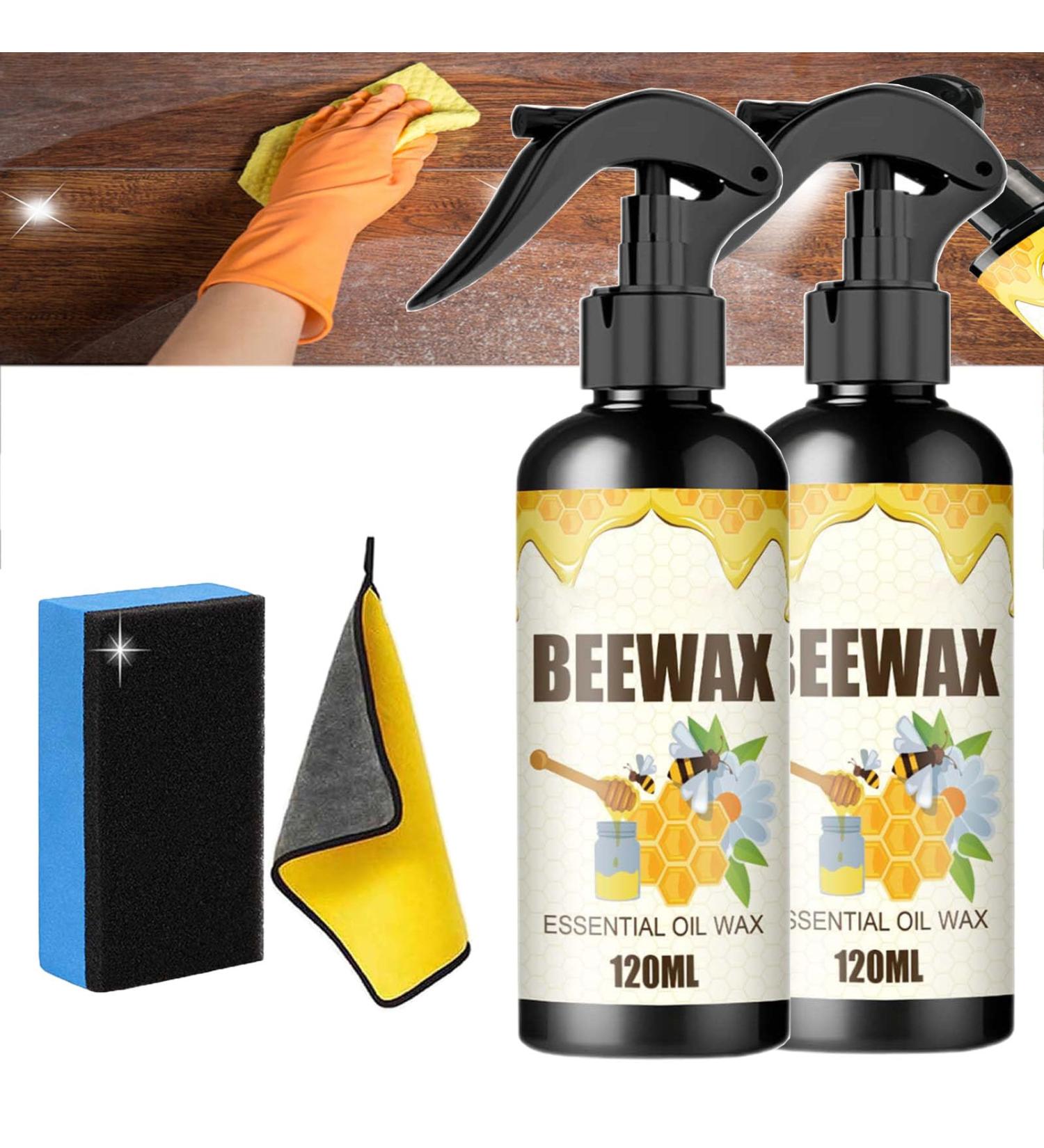 fencyatt Natural Micro-Molecularized Beeswax Spray Wood Seasoning Beewax Spray Bees Wax Furniture Polish And Cleaner Multipurpose Natural Beewax Wood Polish and Cleaner for Furniture Care (2PCS) - Buy Online on GoSupps.com