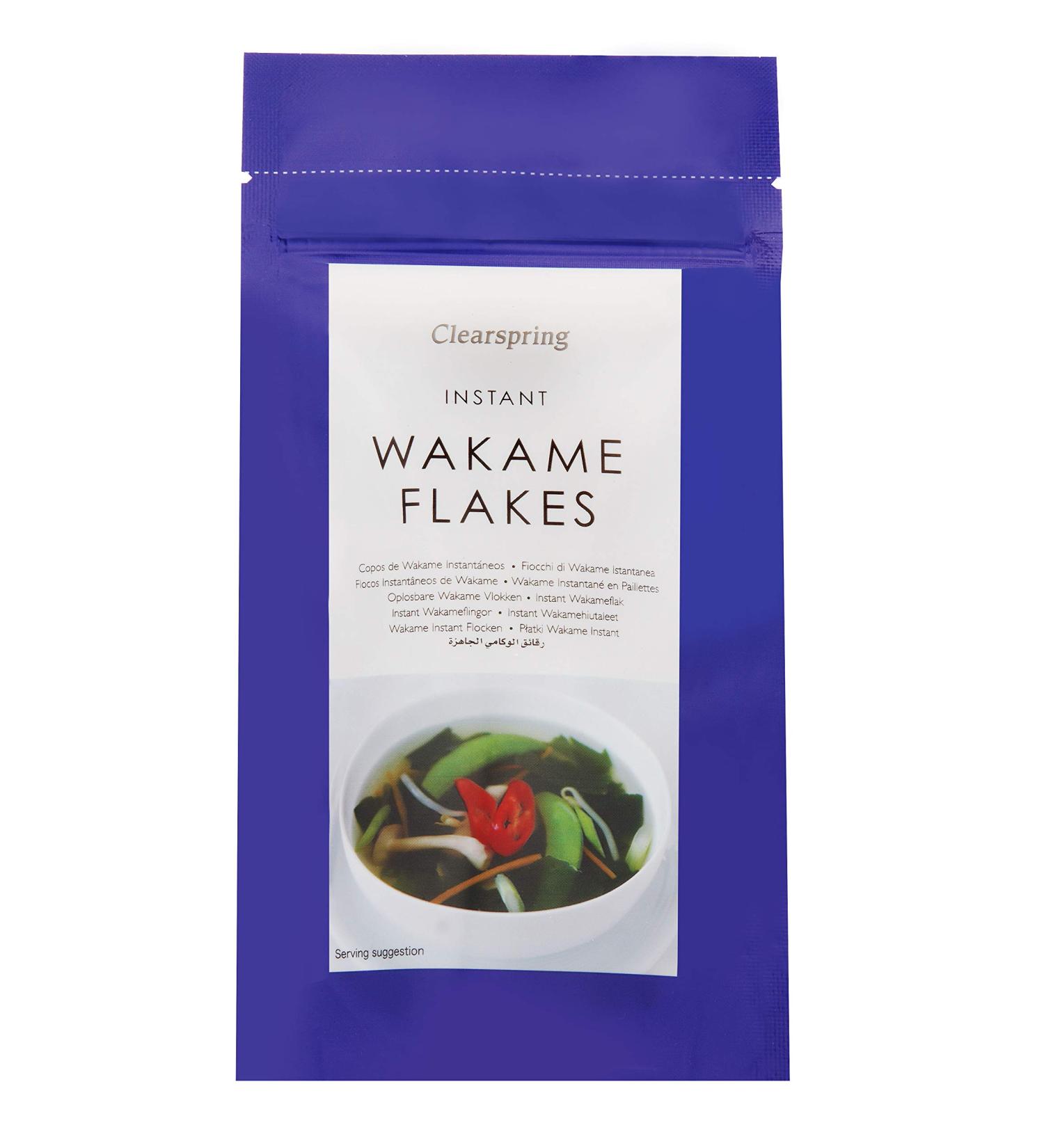 Clearspring Instant Wakame Flakes 25g - Premium Quality Seaweed for Quick and Easy Meals - Buy Online on GoSupps.com
