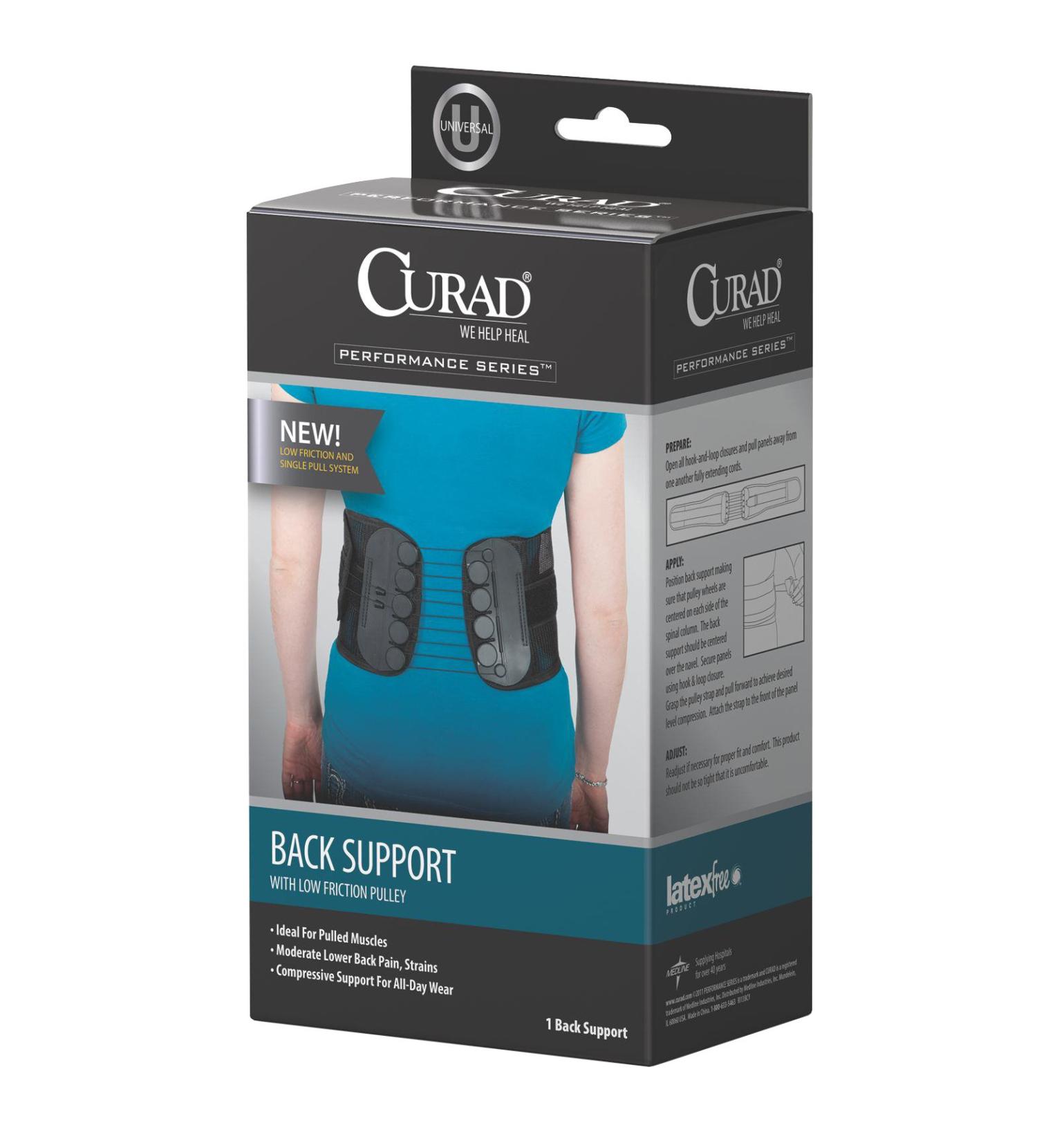 Curad Back Support with Low Friction Pulley
