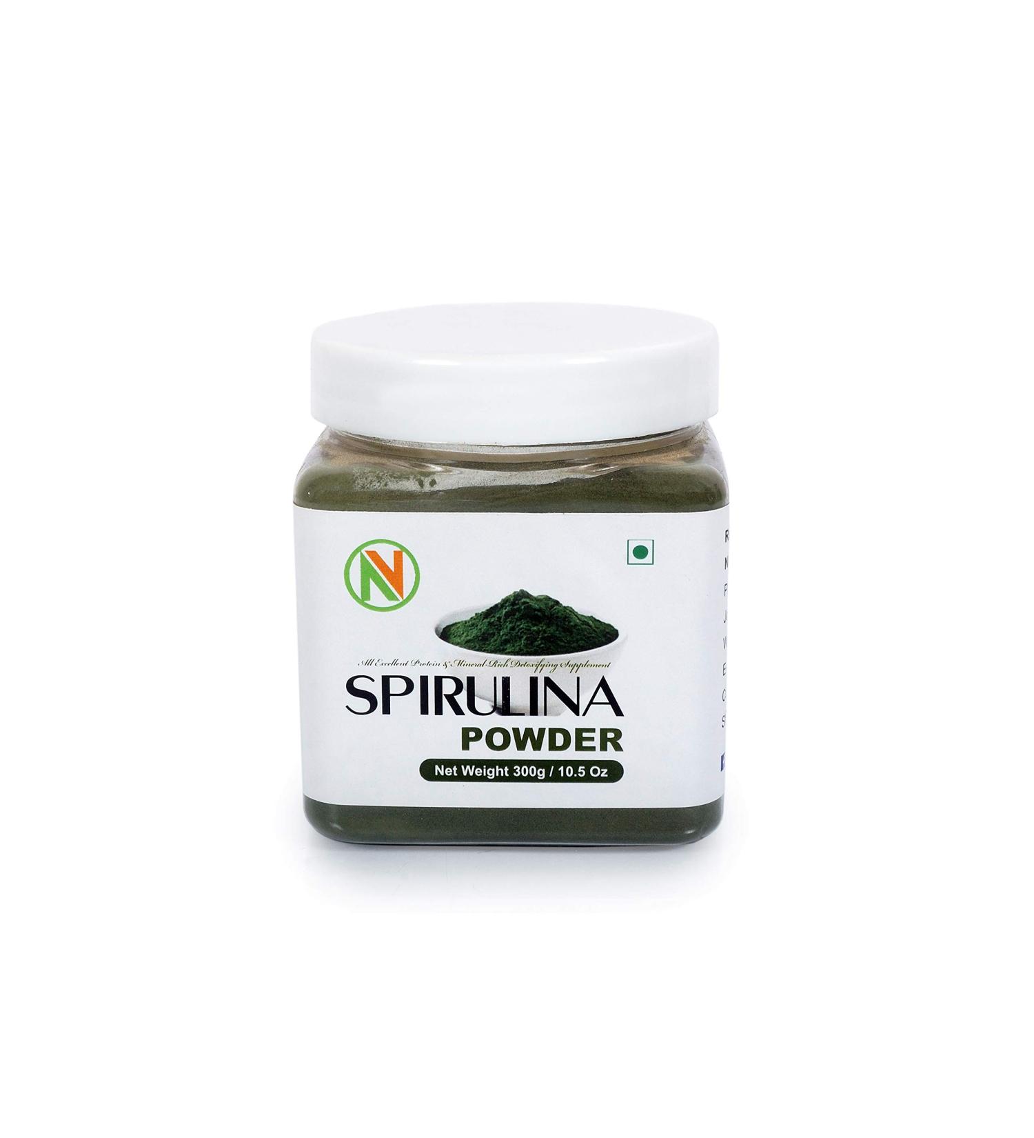 Nature Vit Spirulina Powder All-Natural and Mineral-Rich Detoxifying Supplement (300 gm) 10.58 Ounce (Pack of 1) - Buy Online on GoSupps.com