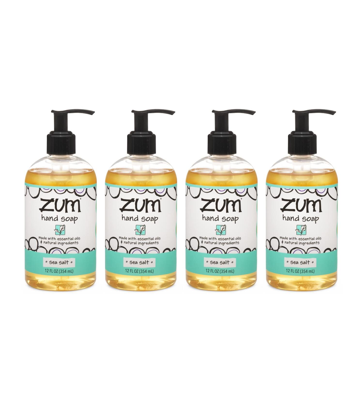 Zum Hand Soap Sea Salt 12 fl oz - 4 Pack | Natural Ingredients - Buy Online on GoSupps.com