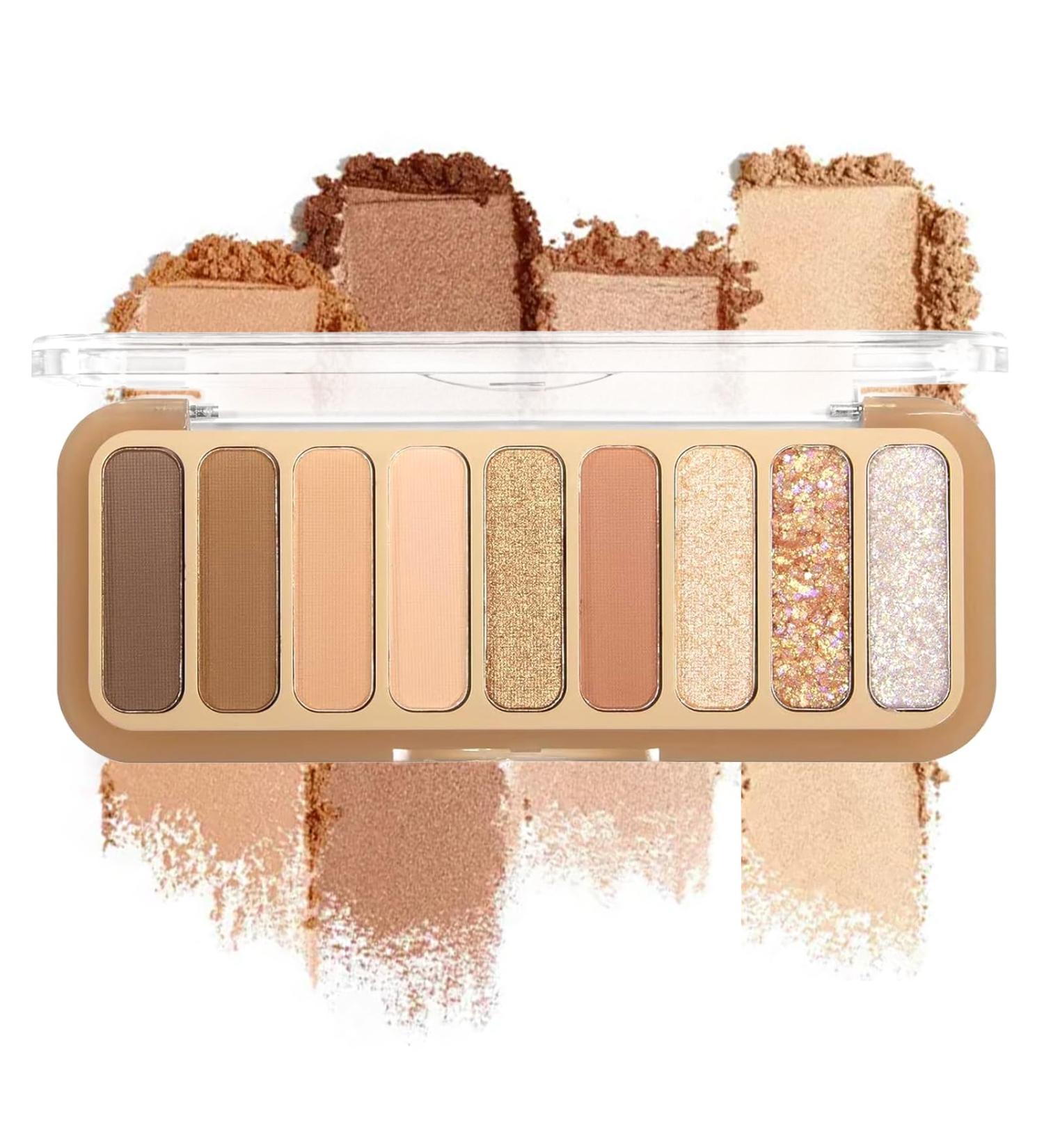 9 Colors Matte Naked Eyeshadow Palette - Taupe & Brown Nude Shades | Ultra-Blendable & Long Lasting Makeup - Buy Online on GoSupps.com