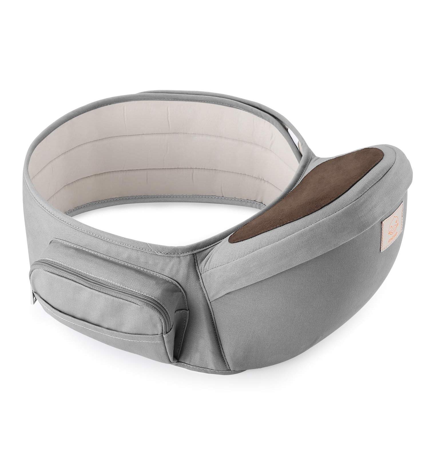 GAGAKU Baby Hip Seat - Lightweight Waist Stool for 0-36 Months - 4 Carrying Positions - Newborn Friendly - Gray - Buy Online on GoSupps.com