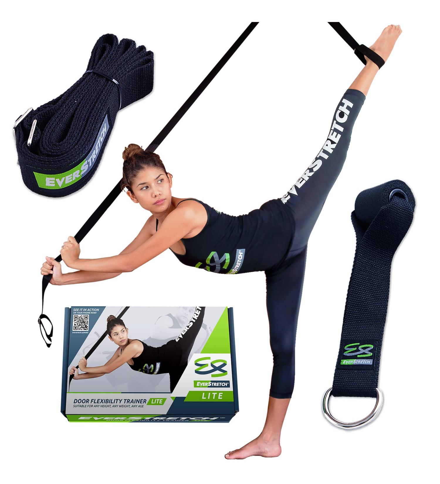 EverStretch Leg Stretcher LITE - Over The Door Flexibility Trainer for Ballet, Dance, Martial Arts | Portable Stretching Equipment for Cheerleading & Gymnastics - Buy Online on GoSupps.com