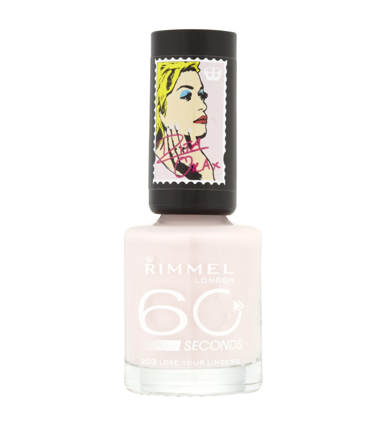 Rimmel London 60 Seconds Nail Polish by Rita Ora Lose your Lingerie Lose your Lingerie 8 ml (Pack of 1)