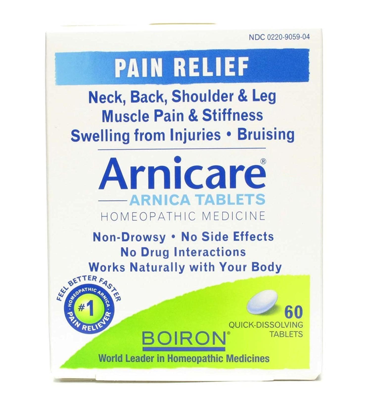 Boiron Arnicacare Arnica Tablets 60 ea (Pack of 3)